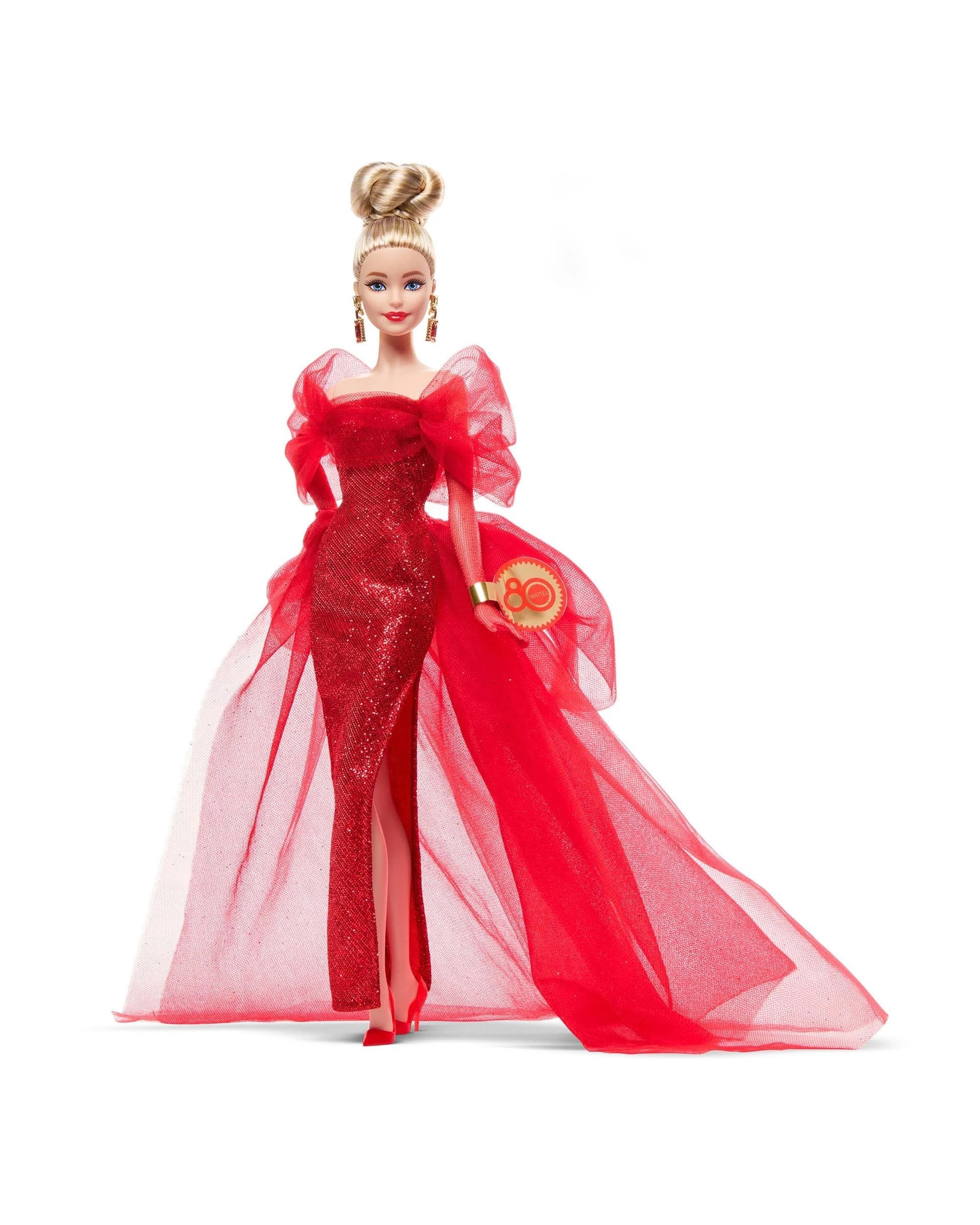 3 Barbie Signature Mattel 80th Anniversary Blonde Doll, 3 of 10