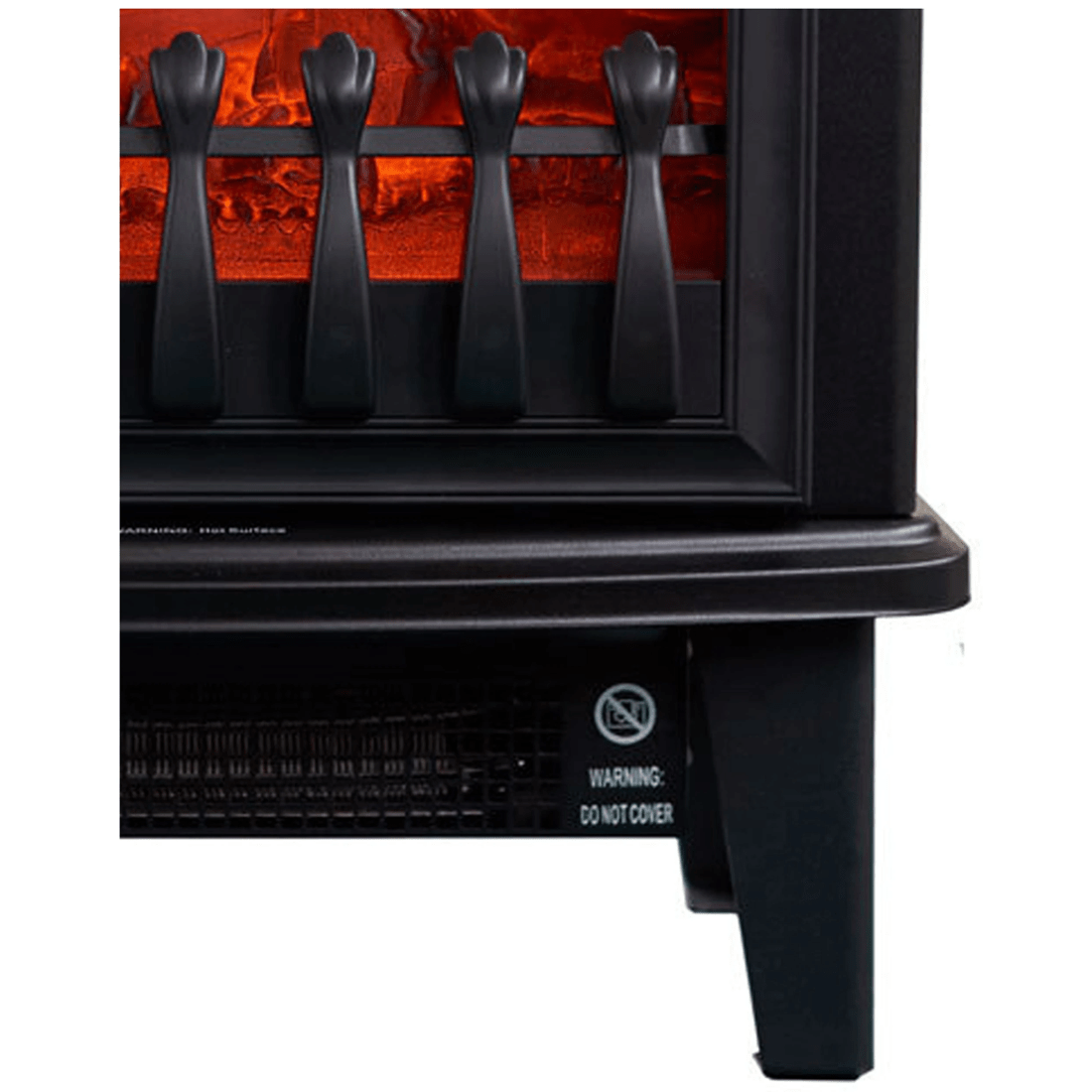 2 HELLER Electric Fireplace Heater 1800W Heater Fan Heater Safety Standing
 - black, 2 of 3