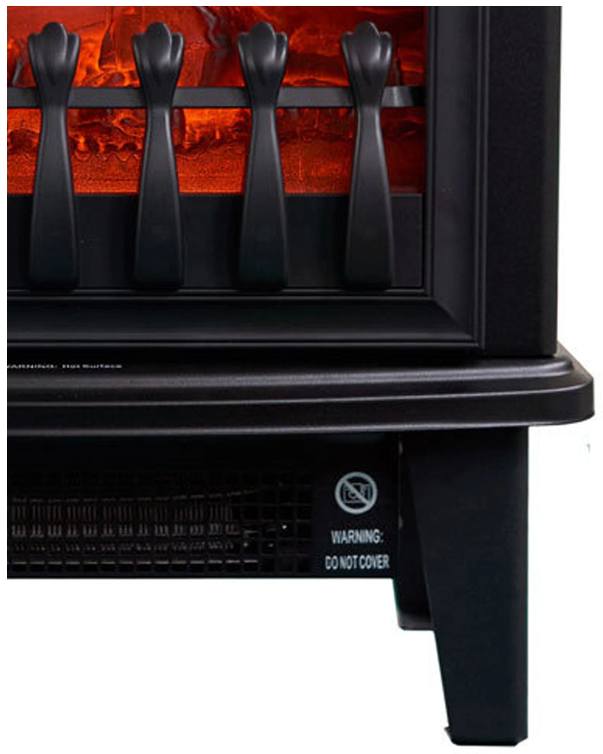 2 HELLER Electric Fireplace Heater 1800W Heater Fan Heater Safety Standing - Black, 2 of 3