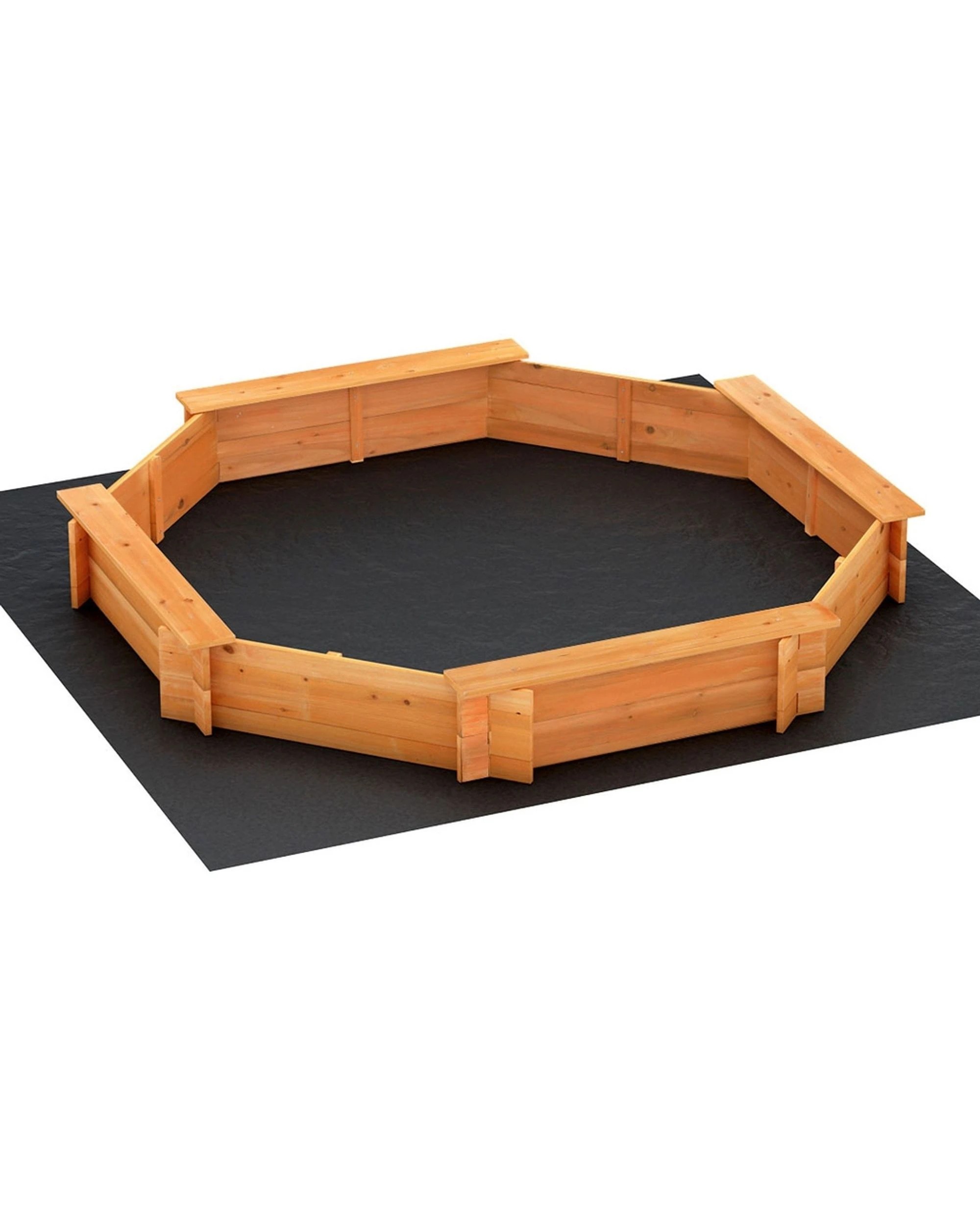 1 Keezi Kids Sandpit 182cm - Natural, 1 of 7