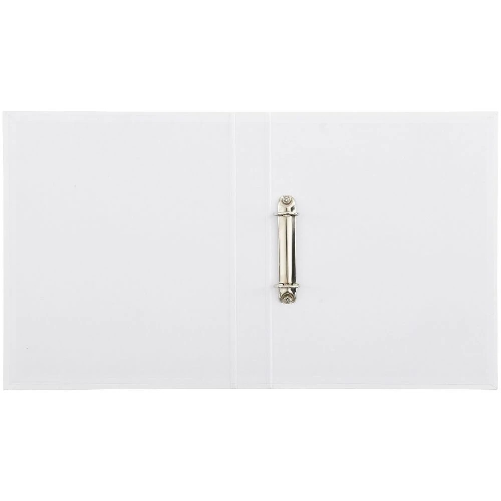 4 J.Burrows A4 Binder 2 D-Ring 25mm Gloss White, 4 of 6