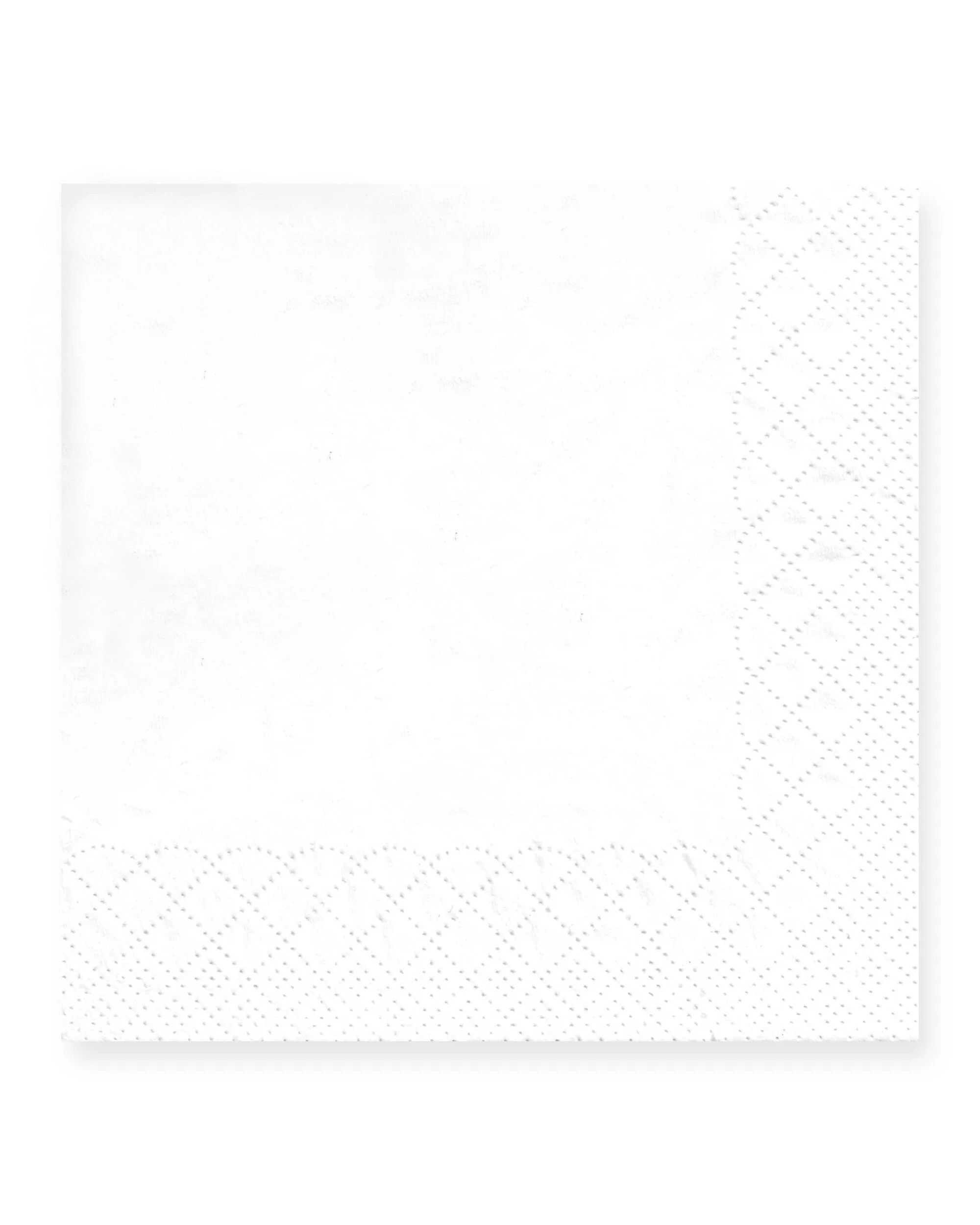 1 Partyrama Bulk White Cocktail Napkins Serviettes Pack of 100 - White, 1 of 1