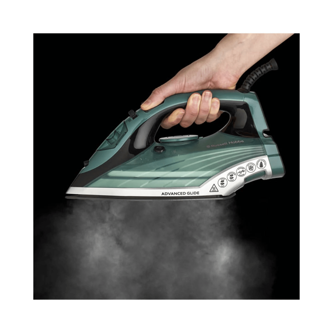 7 Russell Hobbs Rhc280 Advanced Glide 330ml/2400w Ceramic Iron Clothes/garment
 - Green, 7 of 7