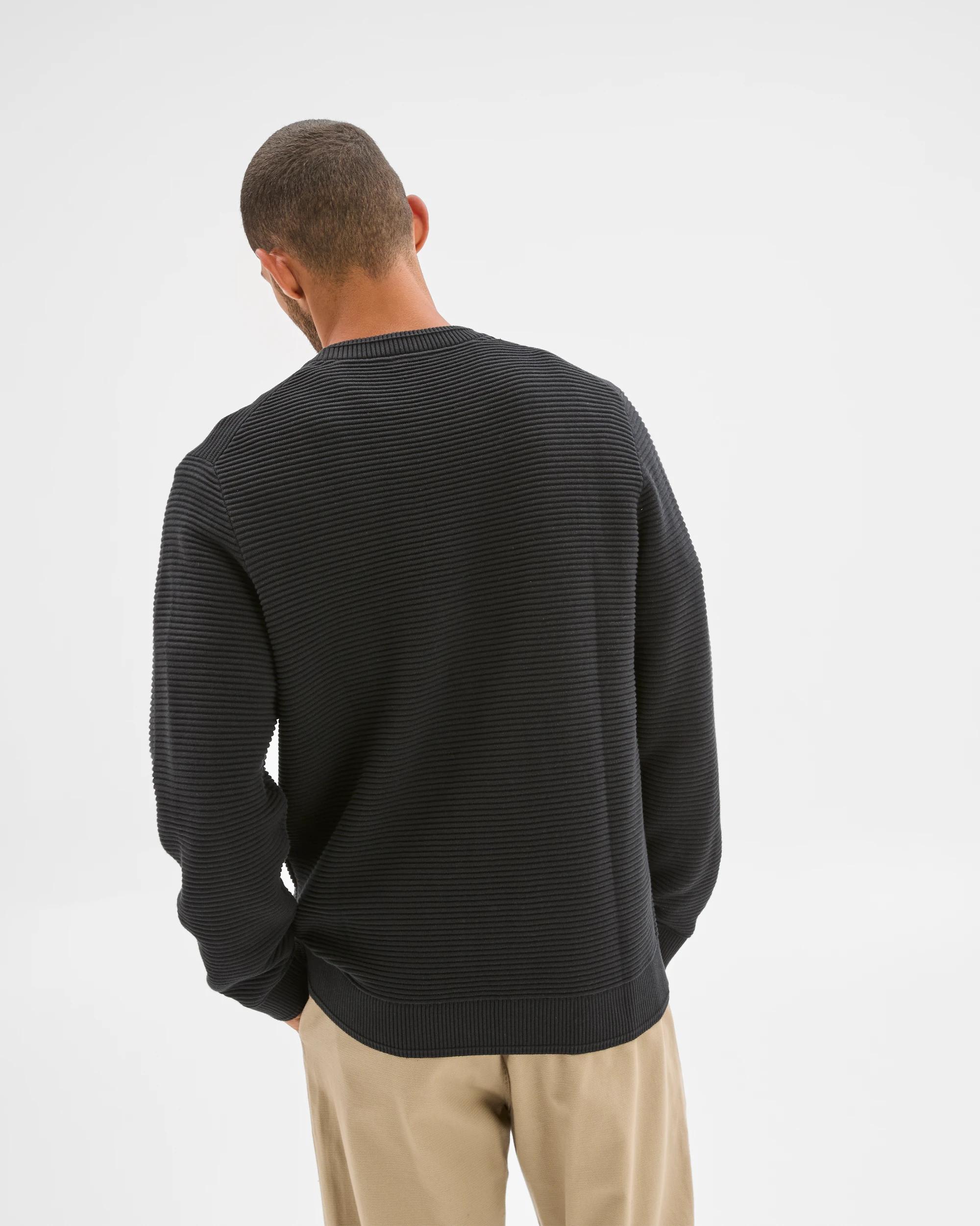 6 Target Man Australian Cotton Ottoman Knit Jumper BLACK, 6 of 6