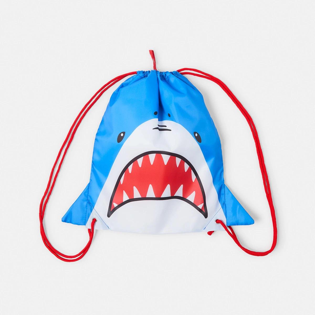 2 Novelty Drawstring Bag Shark, 2 of 4