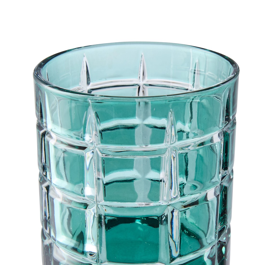 4 6 Green Tartan Tumbler Glasses, 4 of 6