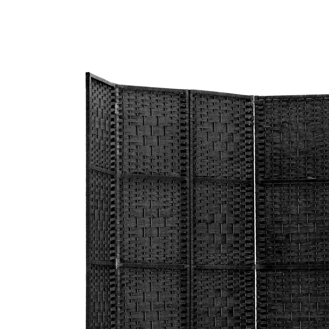 6 Artiss 6 Panel Room Divider Screen 245x170cm Woven - Black, 6 of 8