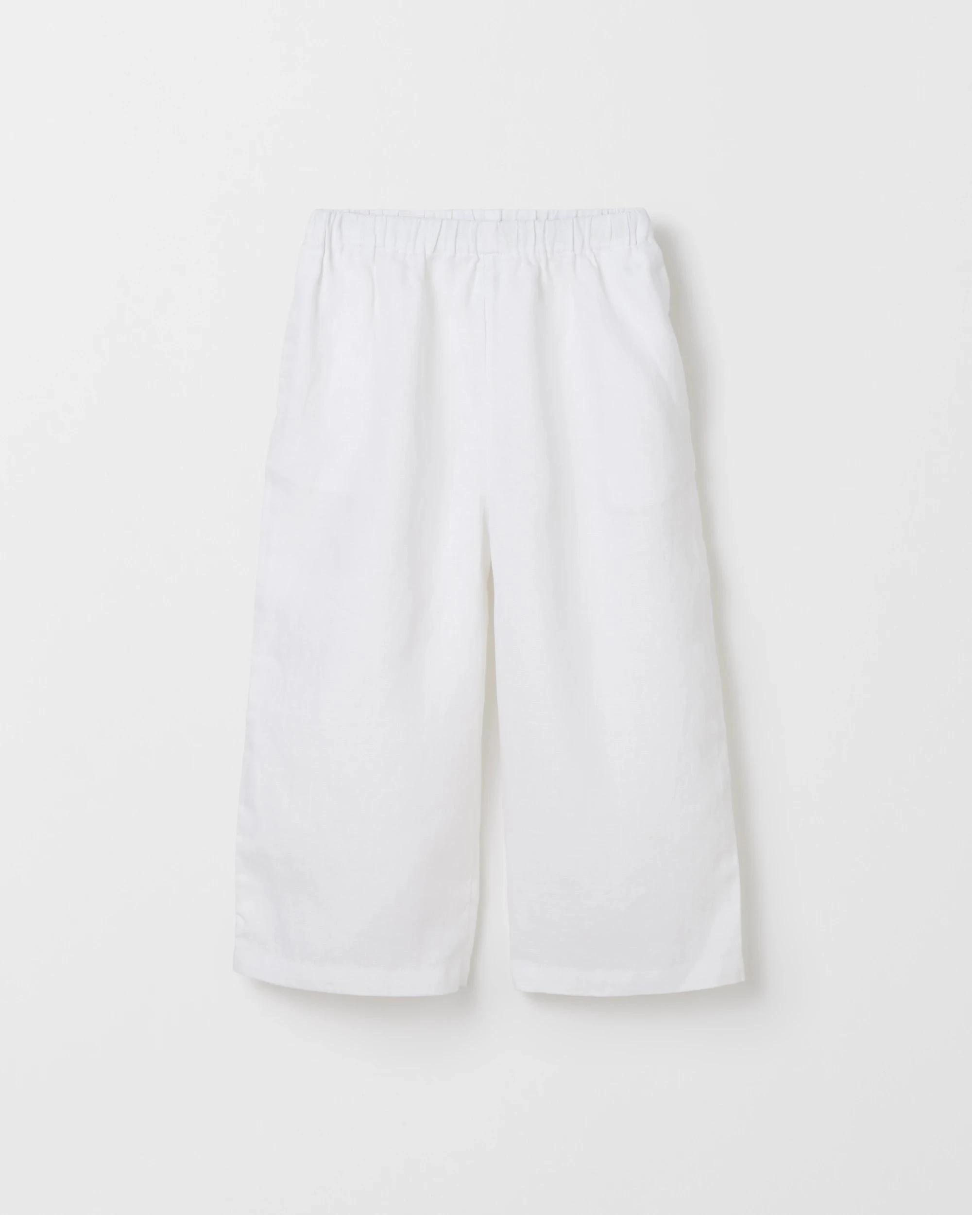5 Target European Linen Fashion Pants WHITE, 5 of 6