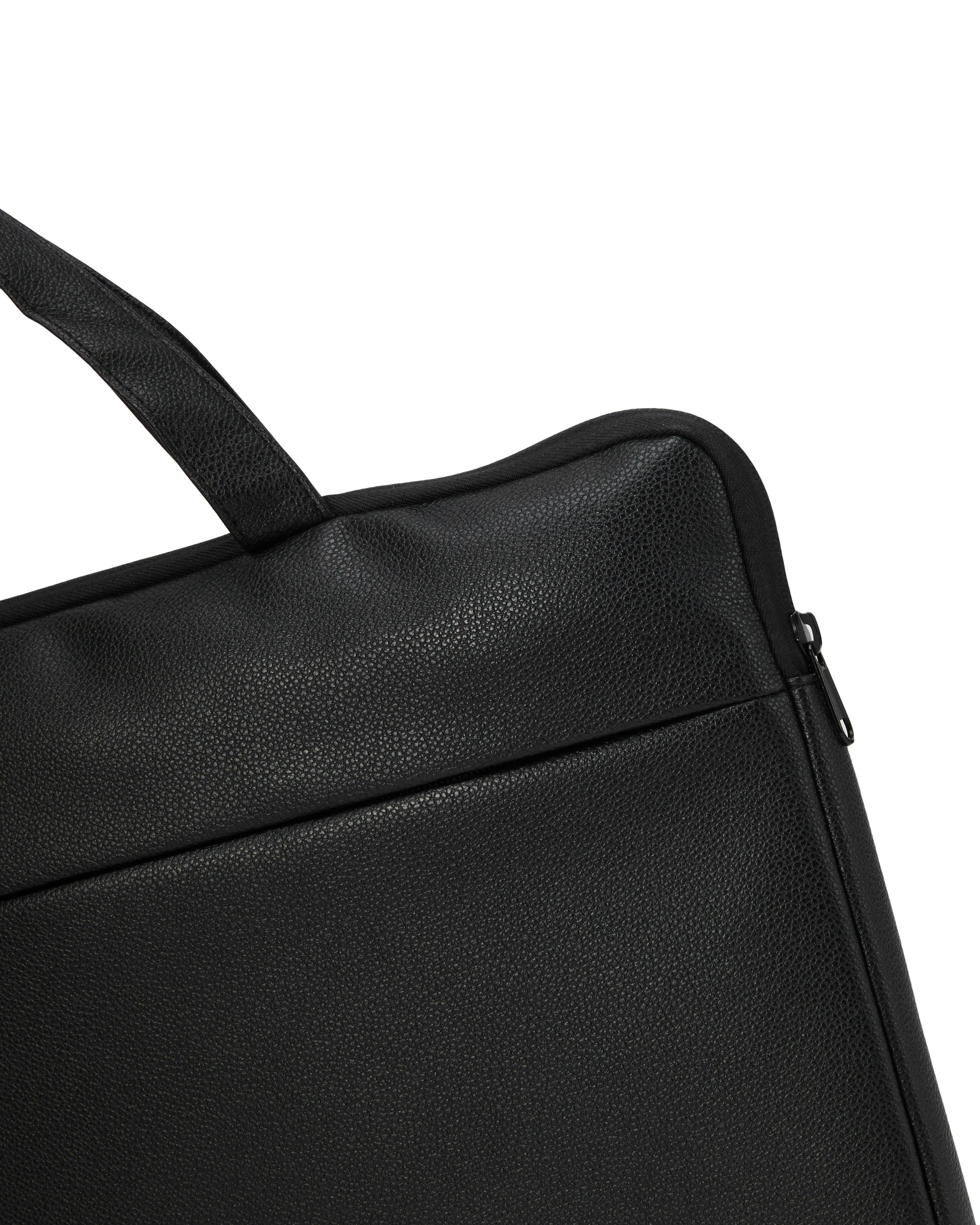 3 15in. Laptop PU Bag - Black, 3 of 7