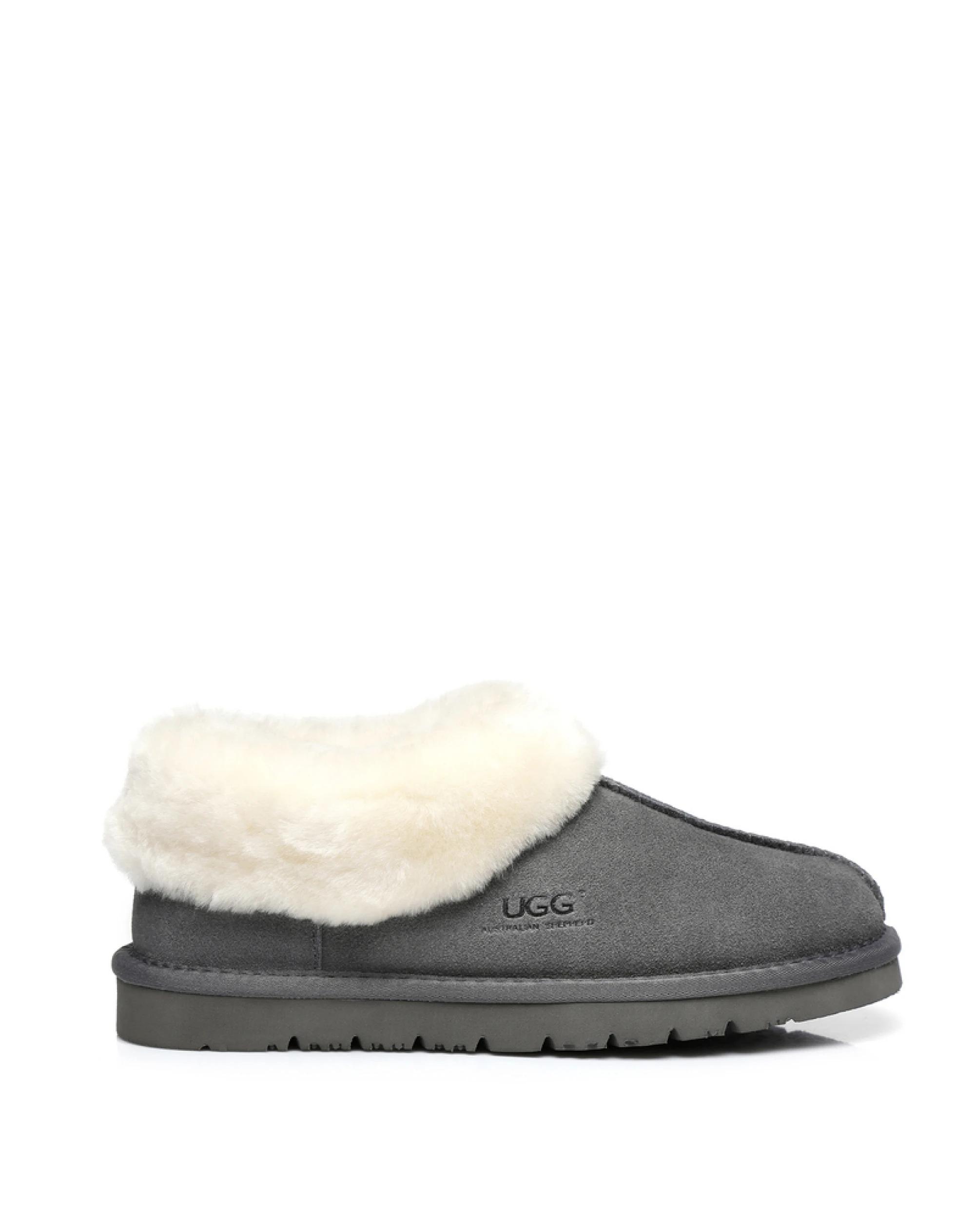 1 Australian Shepherd UGG Unisex Homey Slippers GREY, 1 of 5