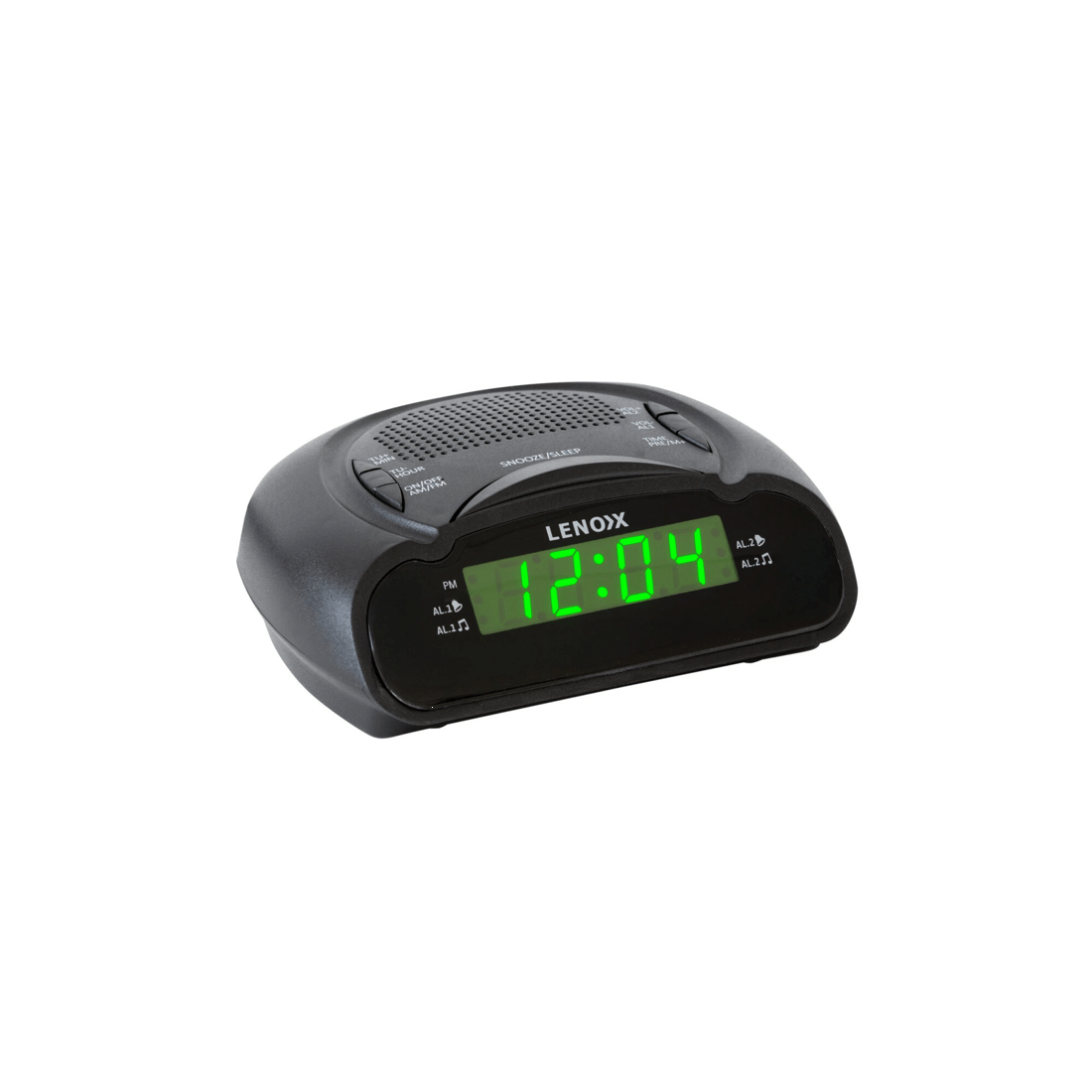 3 Lenoxx AM/FM Alarm Clock & Radio w/ Green LED Time Numbering, 3 of 5