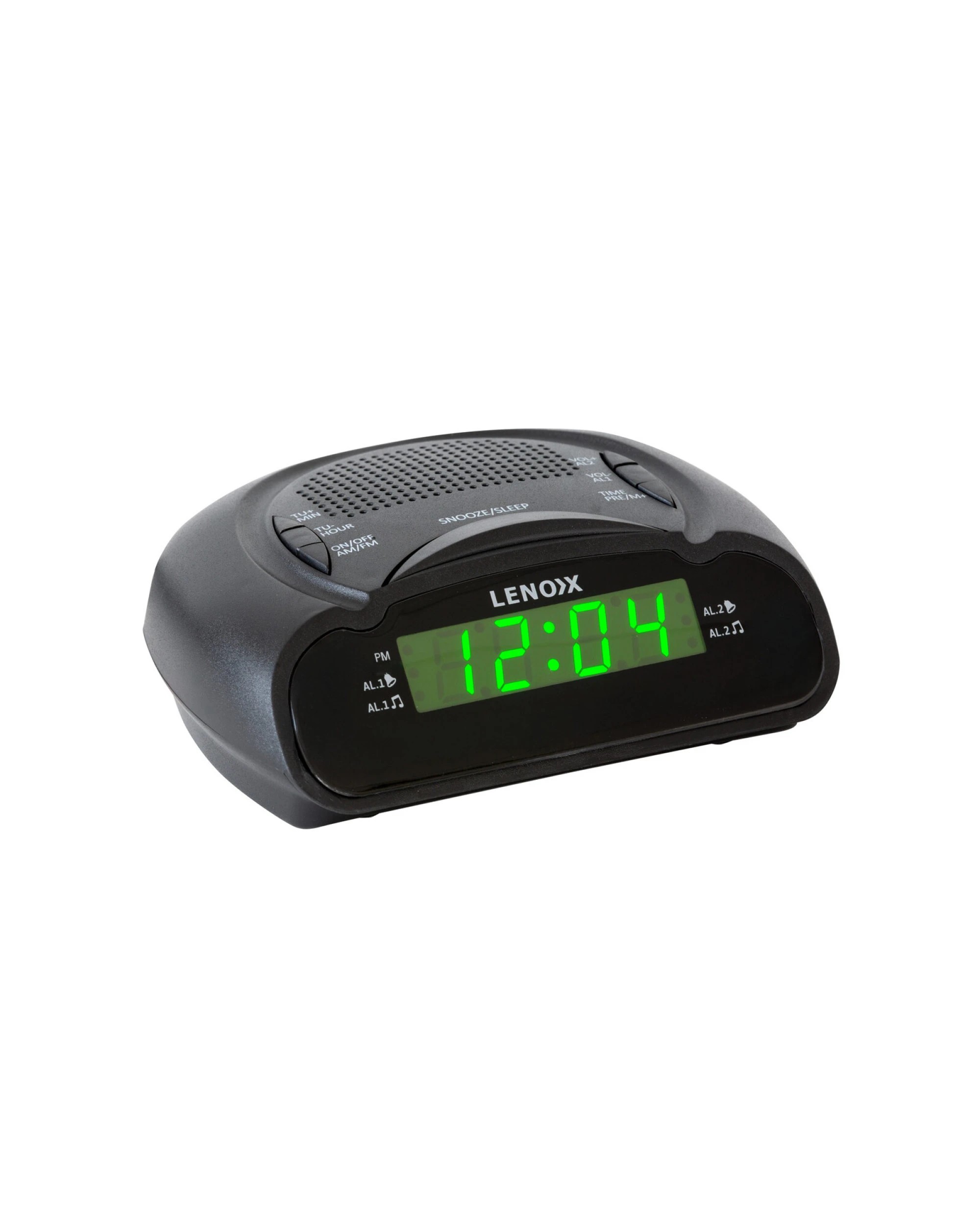 3 Lenoxx Am/fm Alarm Clock & Radio W/ Green Led Time Numbering, 3 of 5