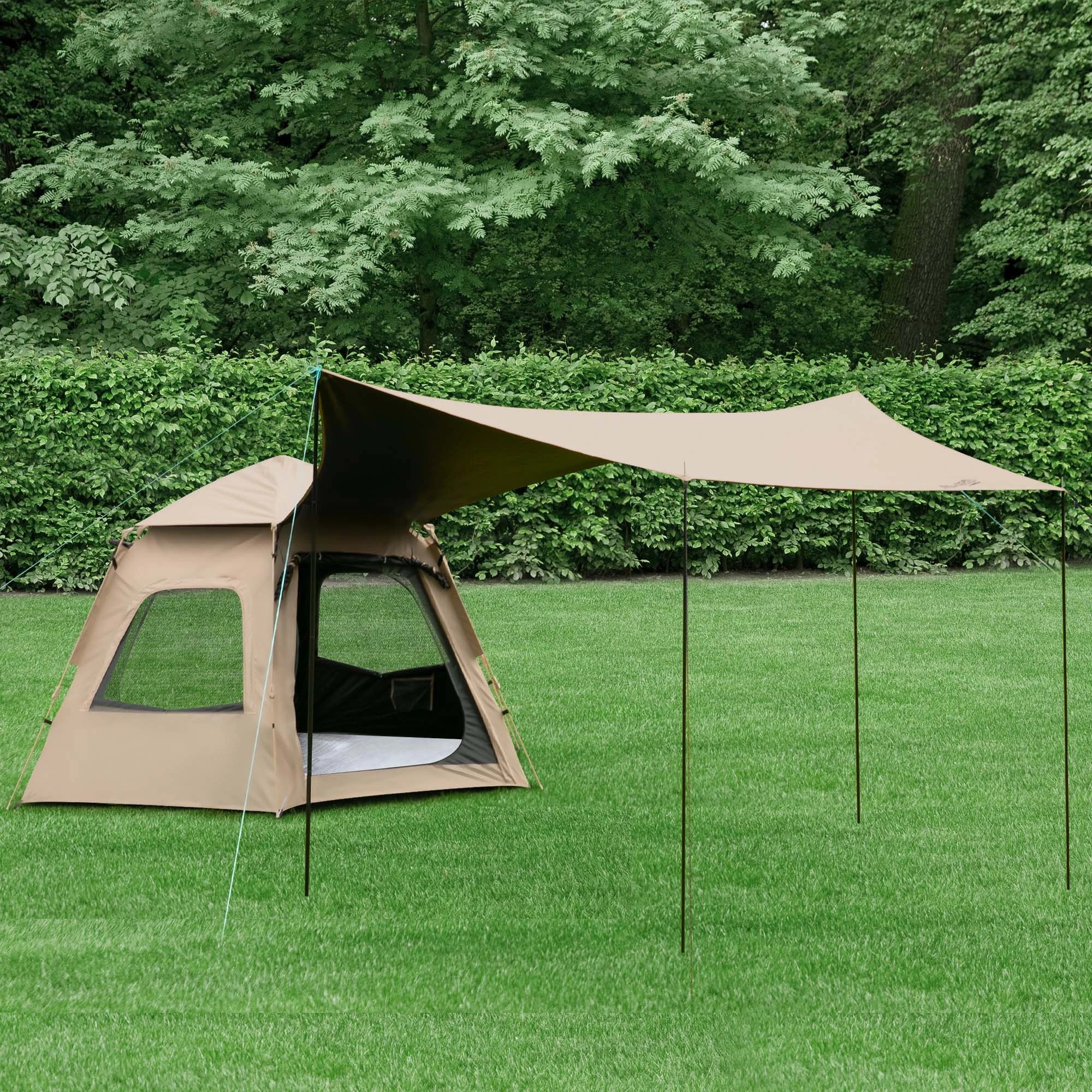 7 Mountview 5 Person Camping Tent Pop Up With Moisture Proof Pad Style D, 7 of 8