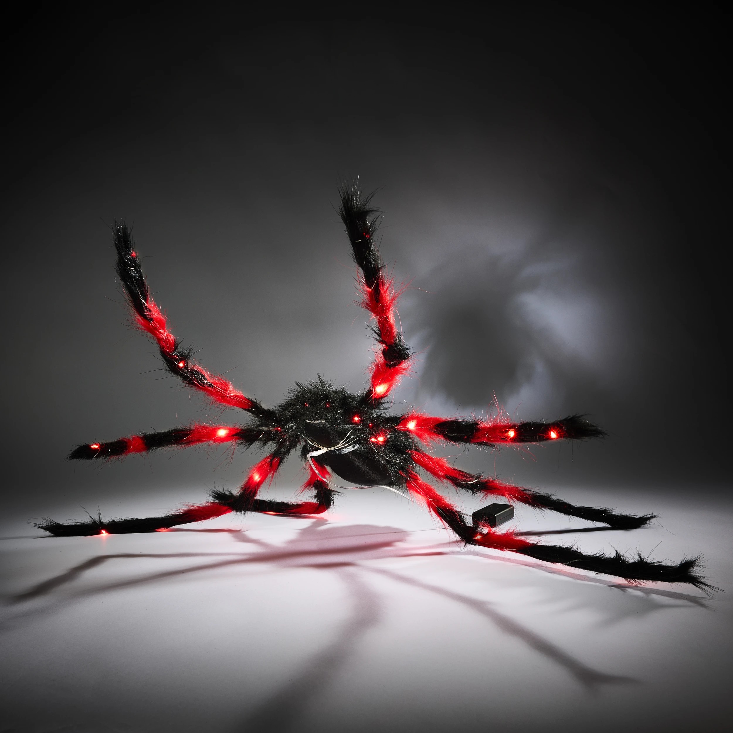 1 Black and Red Light Up Spider, 1 of 9