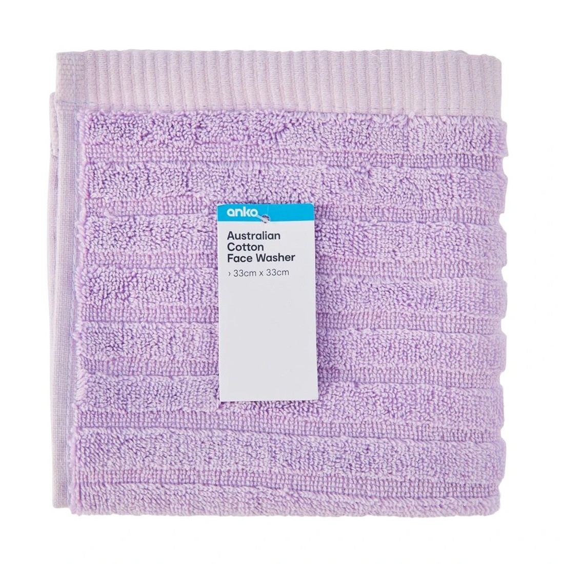 5 Australian Cotton Face Washer - Lilac, 5 of 6