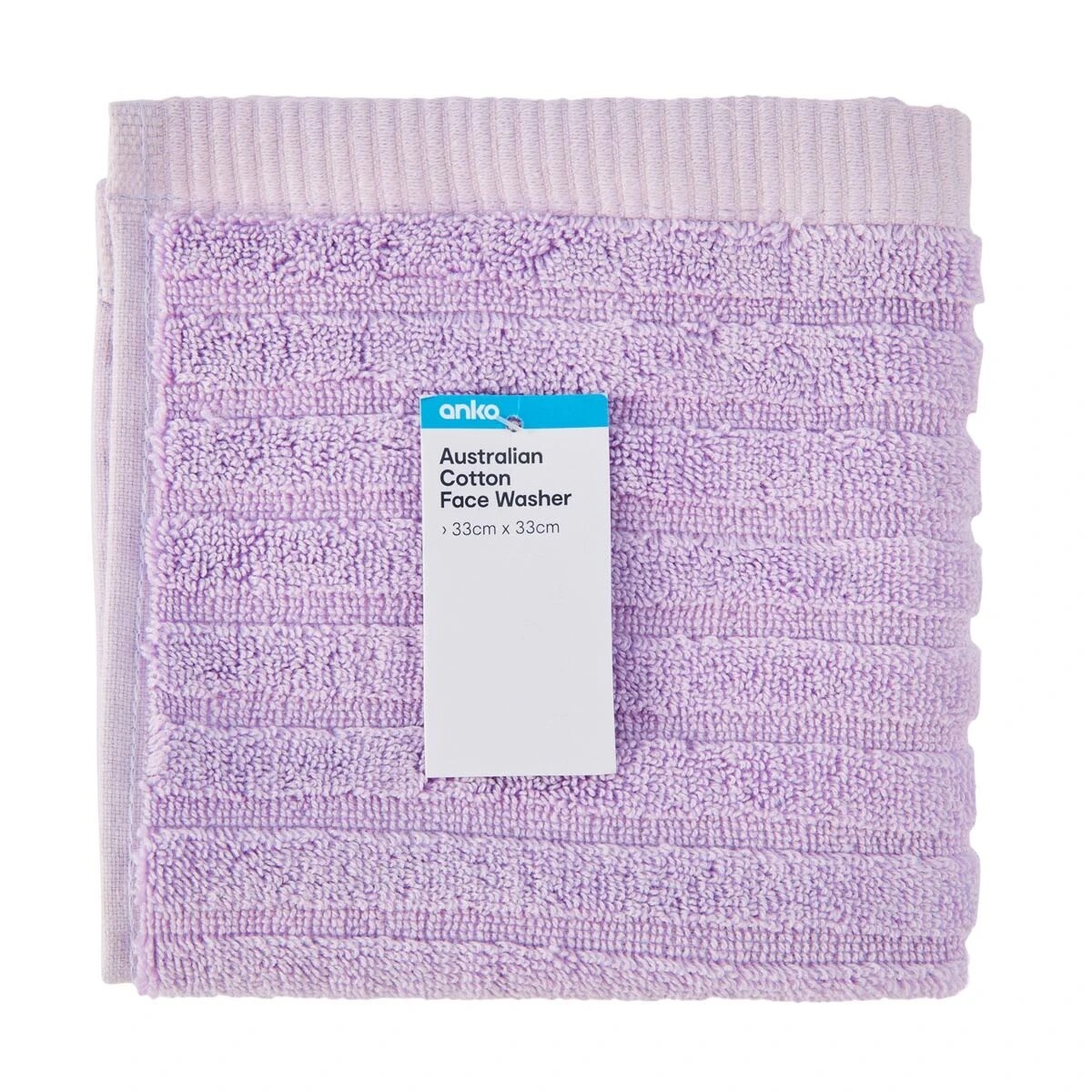 5 Australian Cotton Face Washer - Lilac, 5 of 6