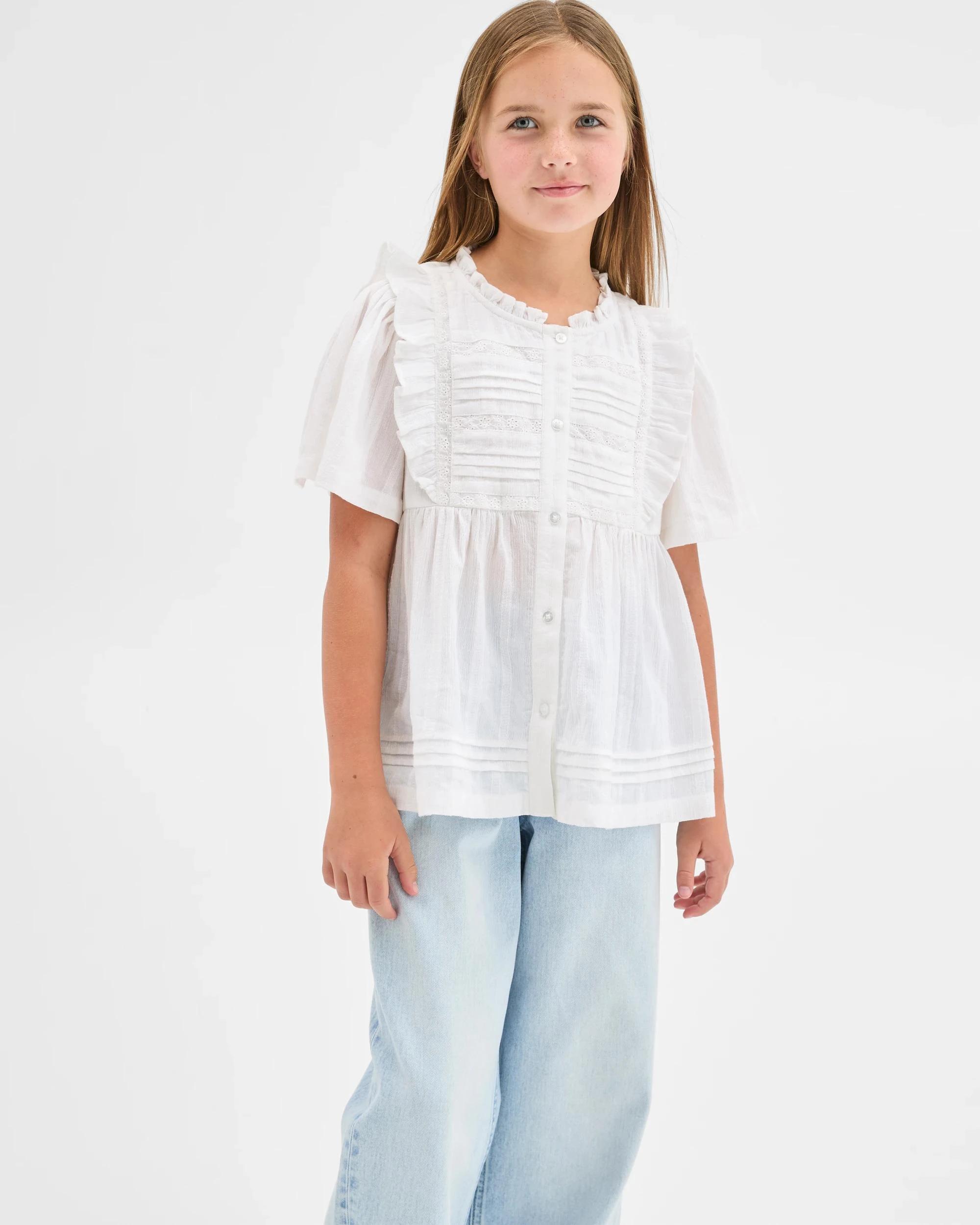 3 Target Denim Wide Leg Cuffed Denim Jeans LIGHT WASH, 3 of 7