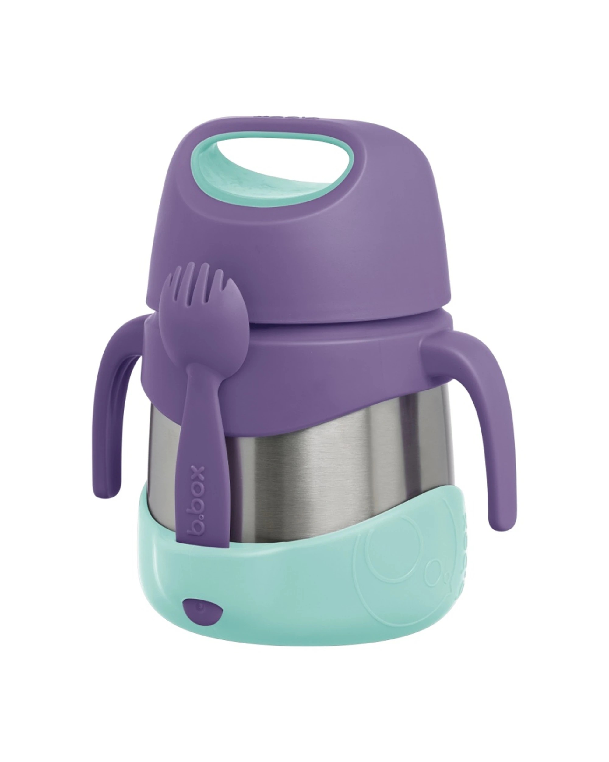 2 B.Box Kids Insulated Food Jar Stainless Steel Easy Fill 335ml - Purple, 2 of 5