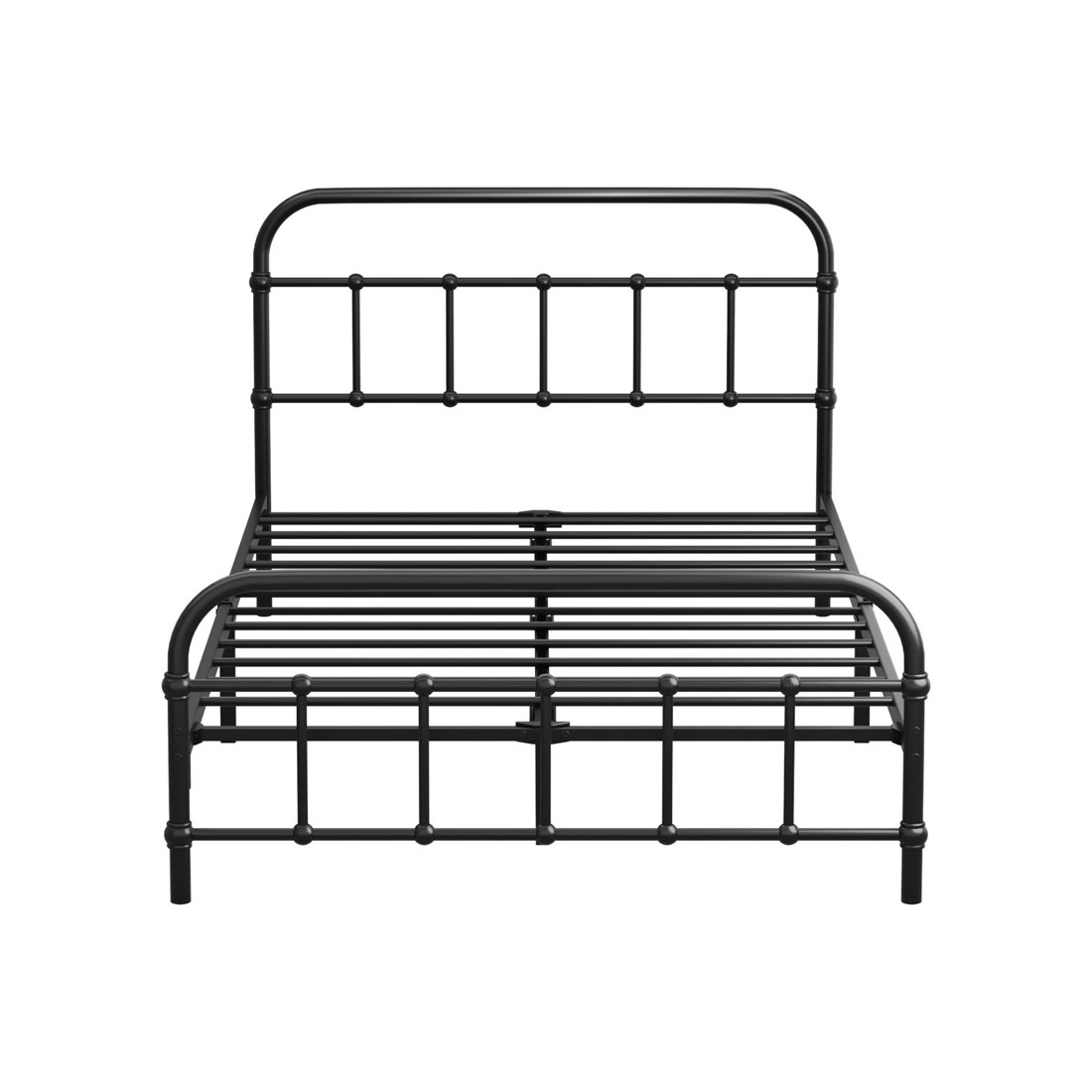 6 Oikiture Metal Bed Frame King Single Size Bed Base Platform
 - Black, 6 of 9