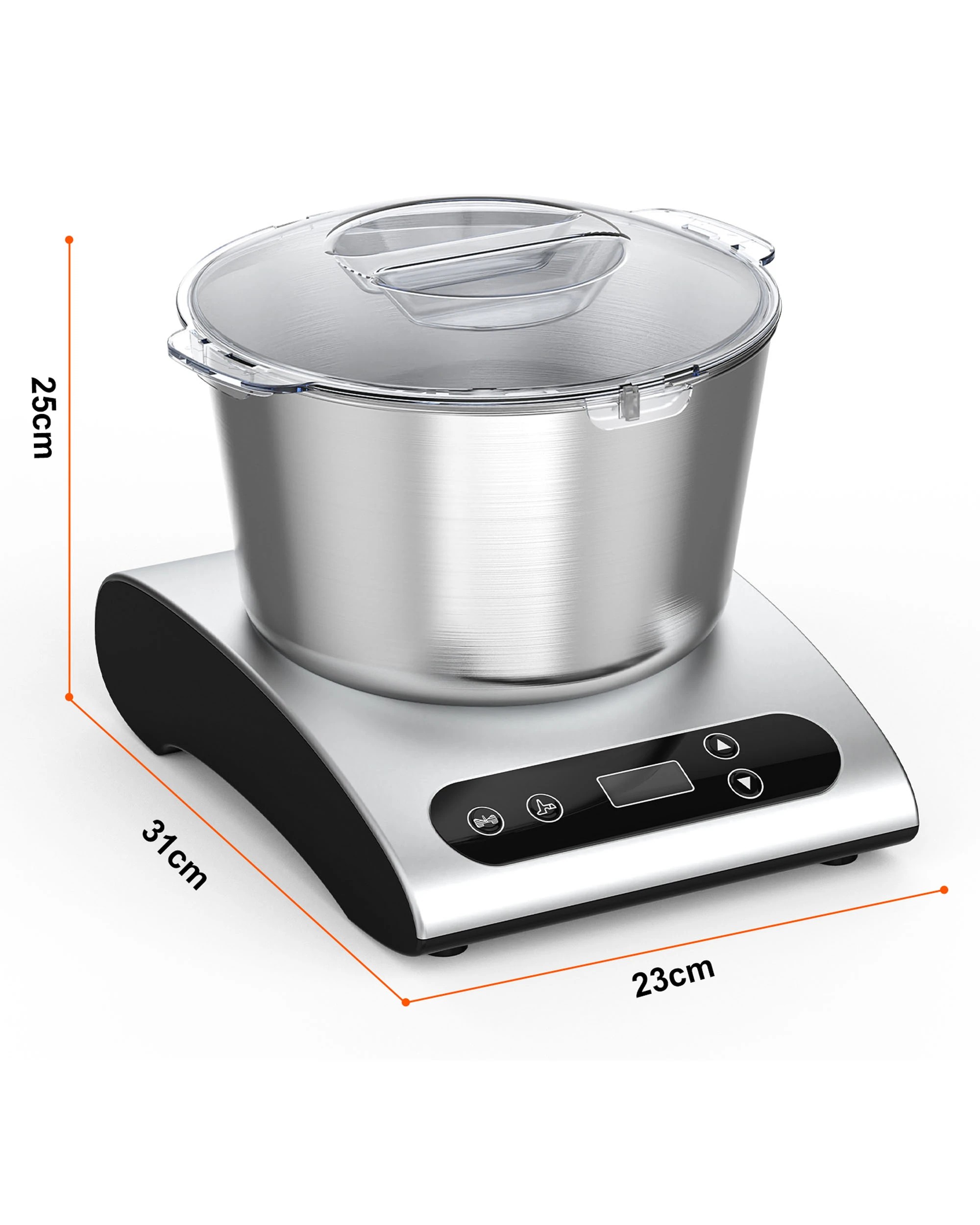 7 Advwin Electric Dough Maker with Kneading & Whisking Function- Silver, 7 of 7