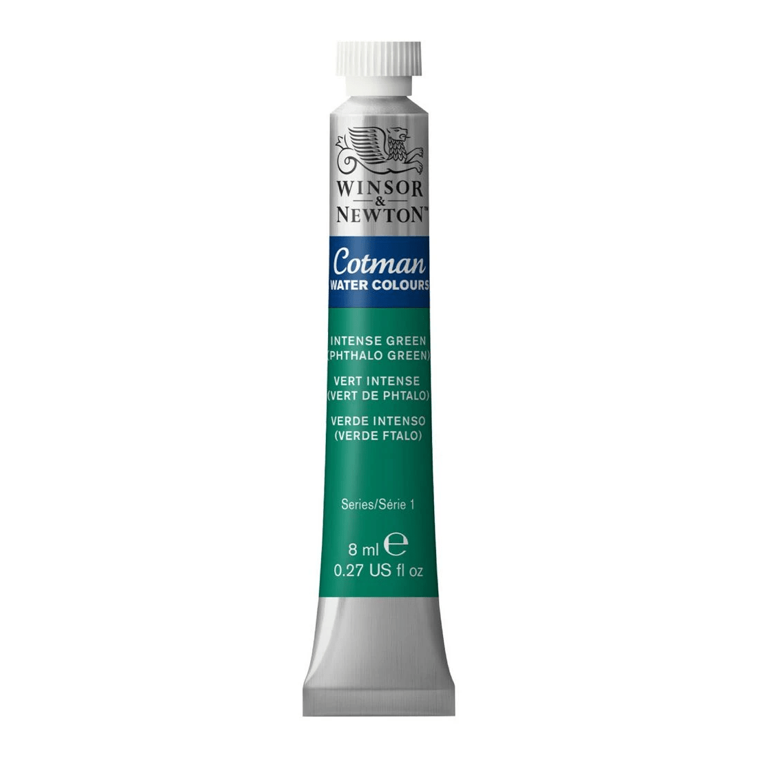 1 Winsor & Newton Cotman Watercolour 8mL Intense Green, 1 of 1