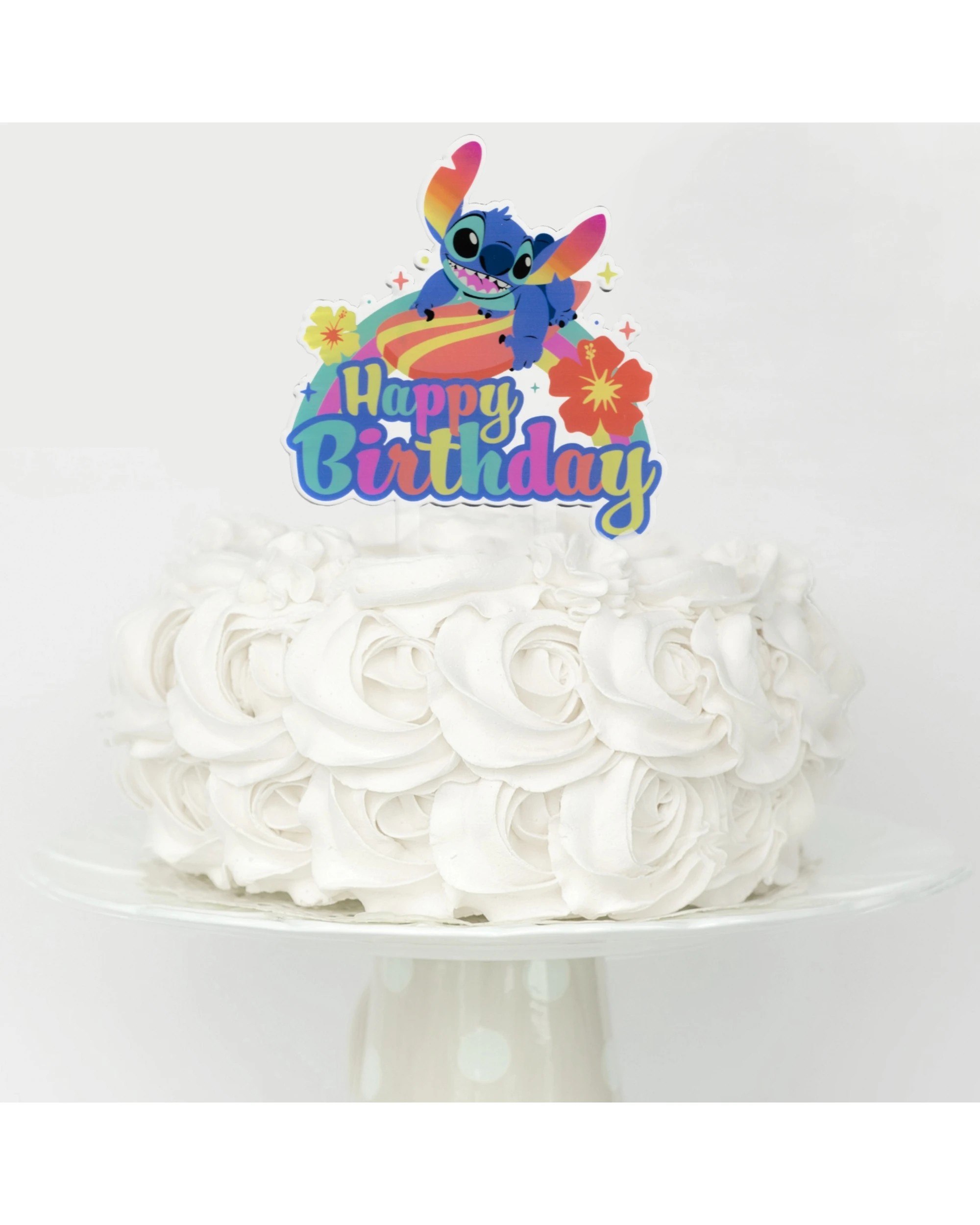 2 Anagram Lilo & Stitch Happy Birthday Acrylic Cake Topper - Multi, 2 of 4