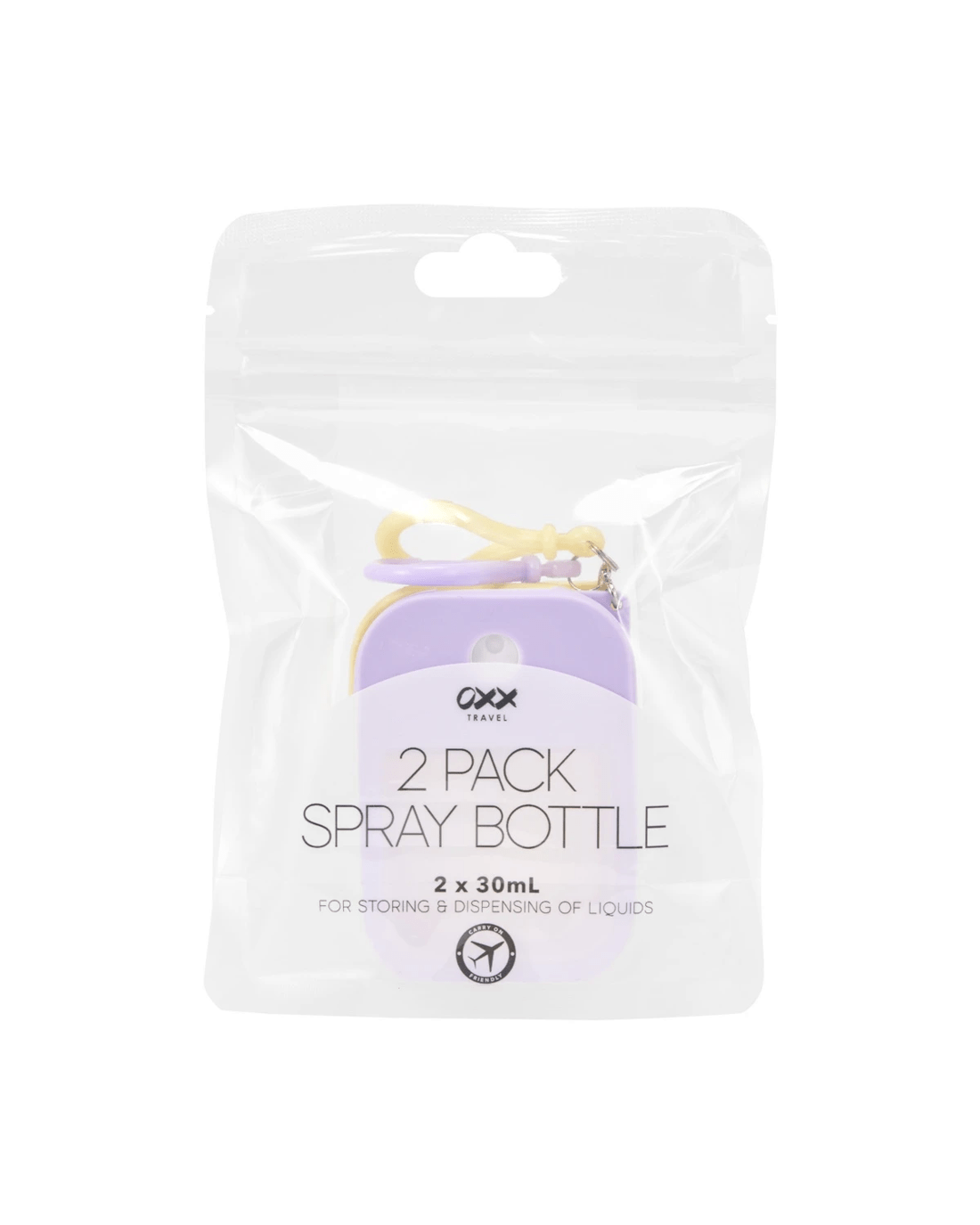 1 OXX Travel 2 Pack Spray Bottles - Purple and Yellow, 1 of 7