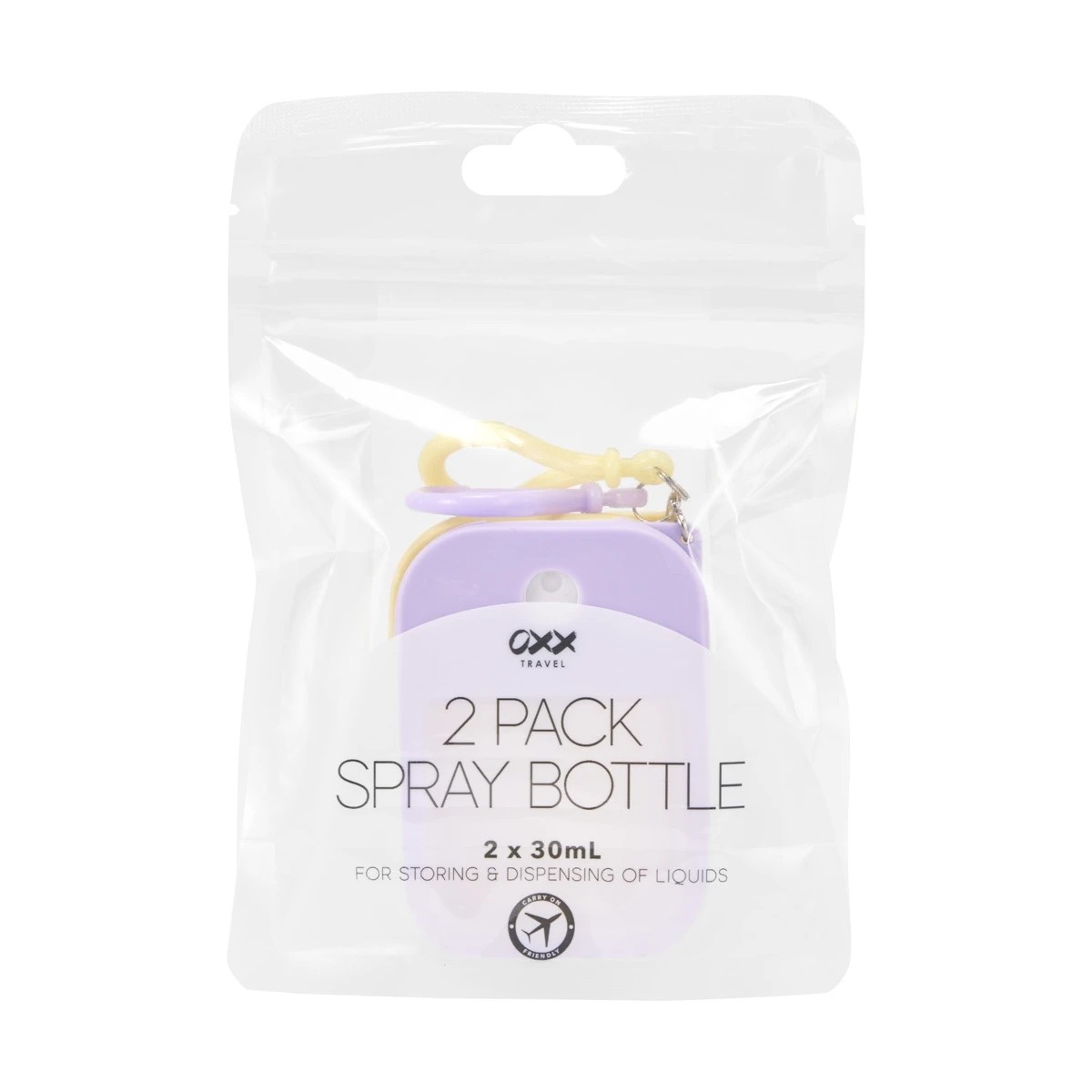 1 OXX Travel 2 Pack Spray Bottles - Purple and Yellow, 1 of 7