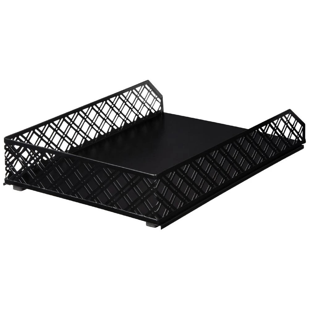 1 Otto Diamond Metal A4 Document Tray Black, 1 of 3