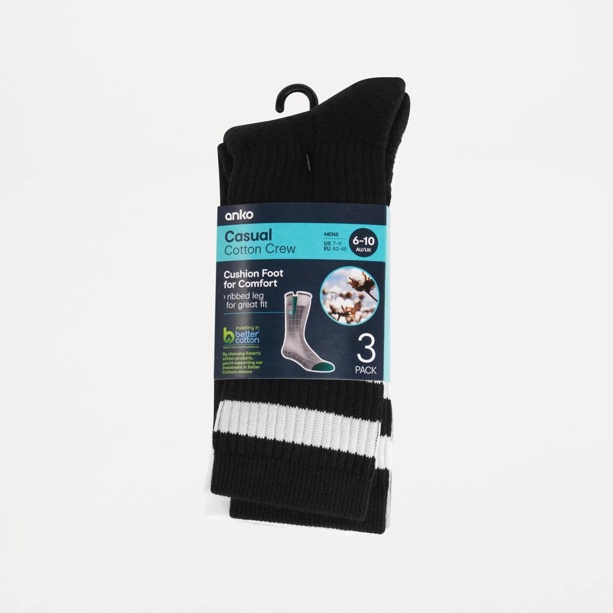 3 3 Pack Retro Stripe Rib Socks RETRO STRIPES, 3 of 3
