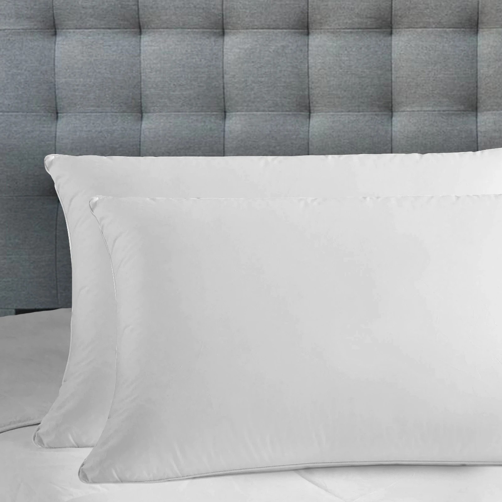 3 Royal Comfort Luxury Bamboo Blend Gusset Pillow 4cm Gusset Support Twin Pack - White, 3 of 4