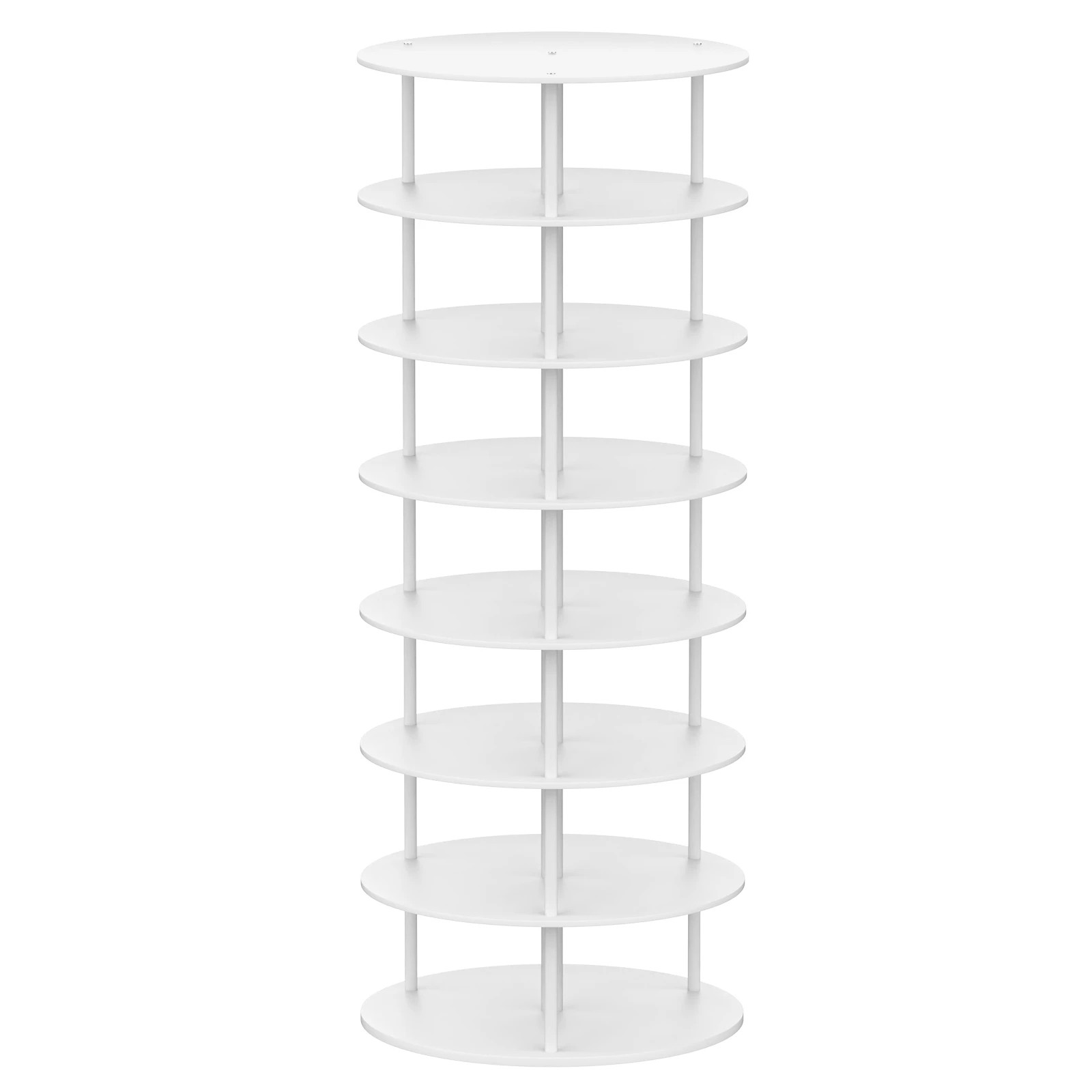 1 Advwin Rotating Shoe Rack Tower 7-Tiers Revolving Free Standing Shoe Storage Organizer, 1 of 9