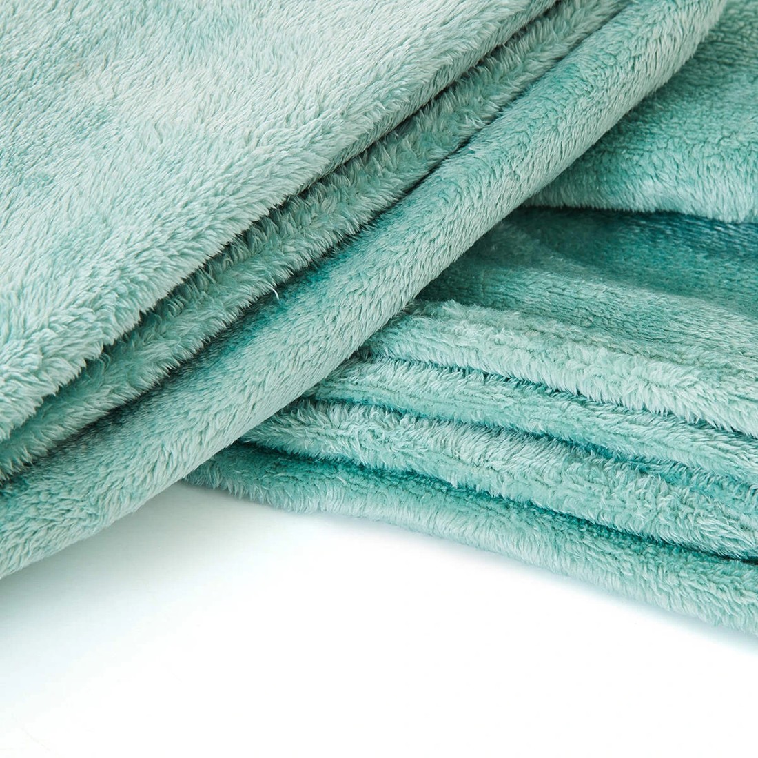 6 Plush Blanket - Single Bed, Green, 6 of 6