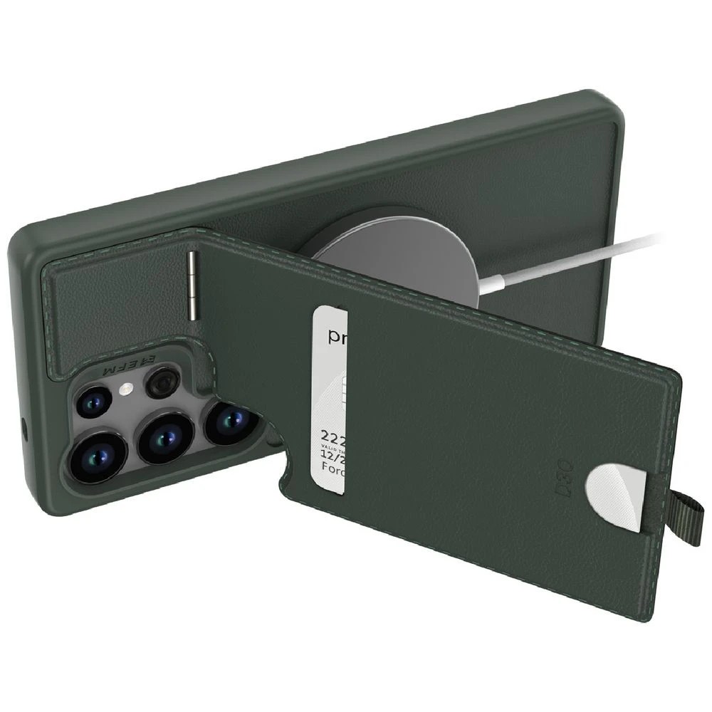 3 EFM Berlin Wallet Case Samsung Galaxy S25 Ultra Green, 3 of 4