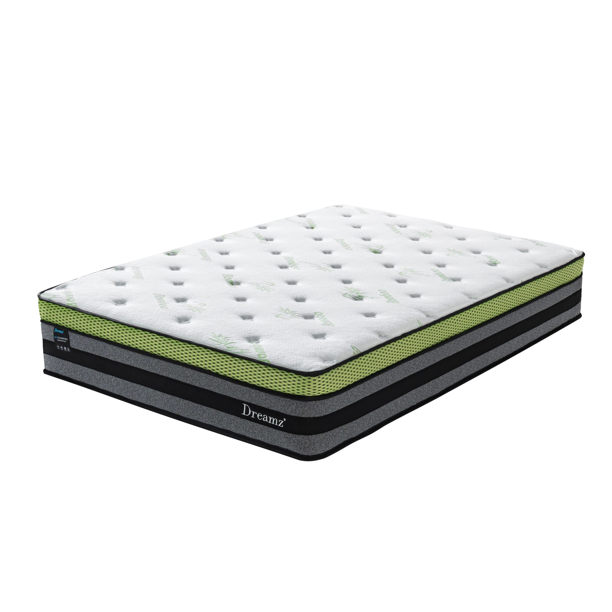 1 Dreamz Double Cooling Spring Mattress 30cm, 1 of 6