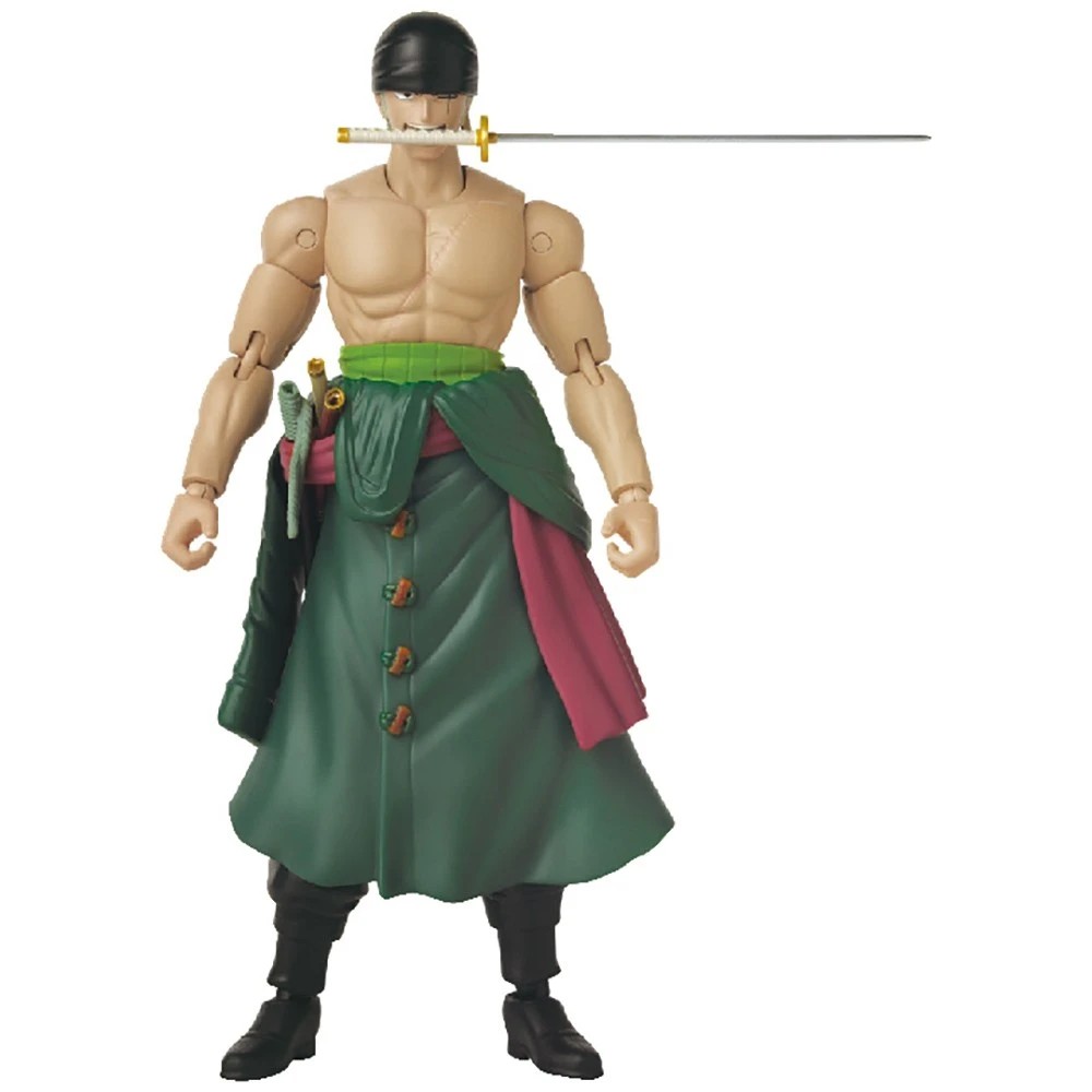4 Bandai Anime Heroes One Piece Roronoa Zoro Three Sword Style Figure, 4 of 5