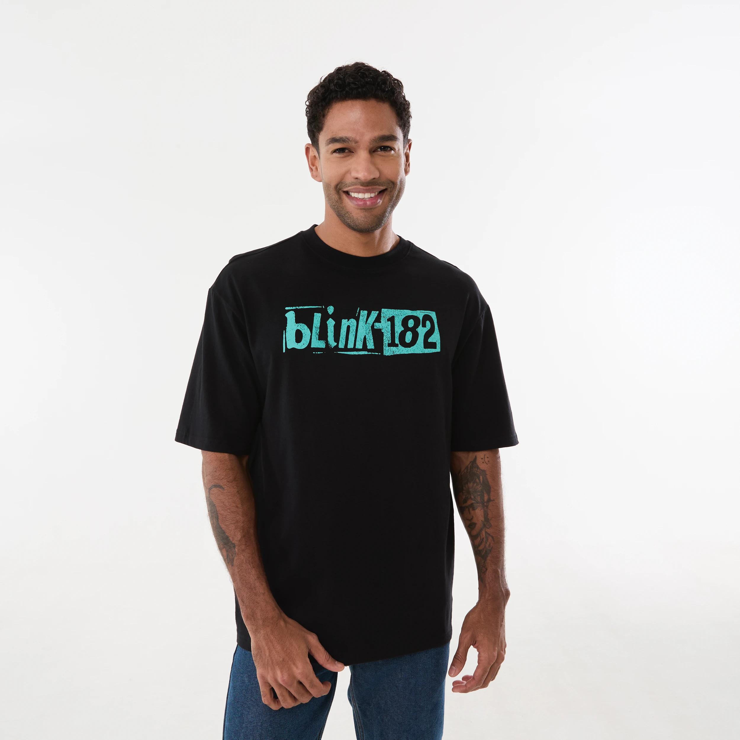 1 Blink-182 License Oversized T-shirt BLACK, 1 of 6