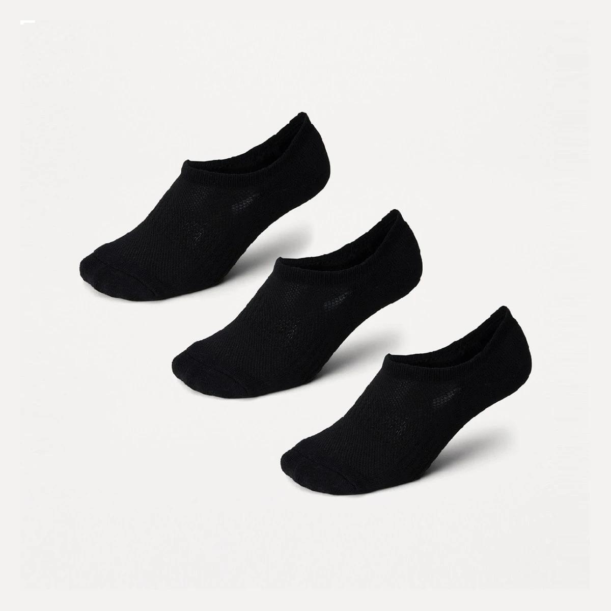 1 3 Pack Cushion Sneaker Socks BLACK, 1 of 3