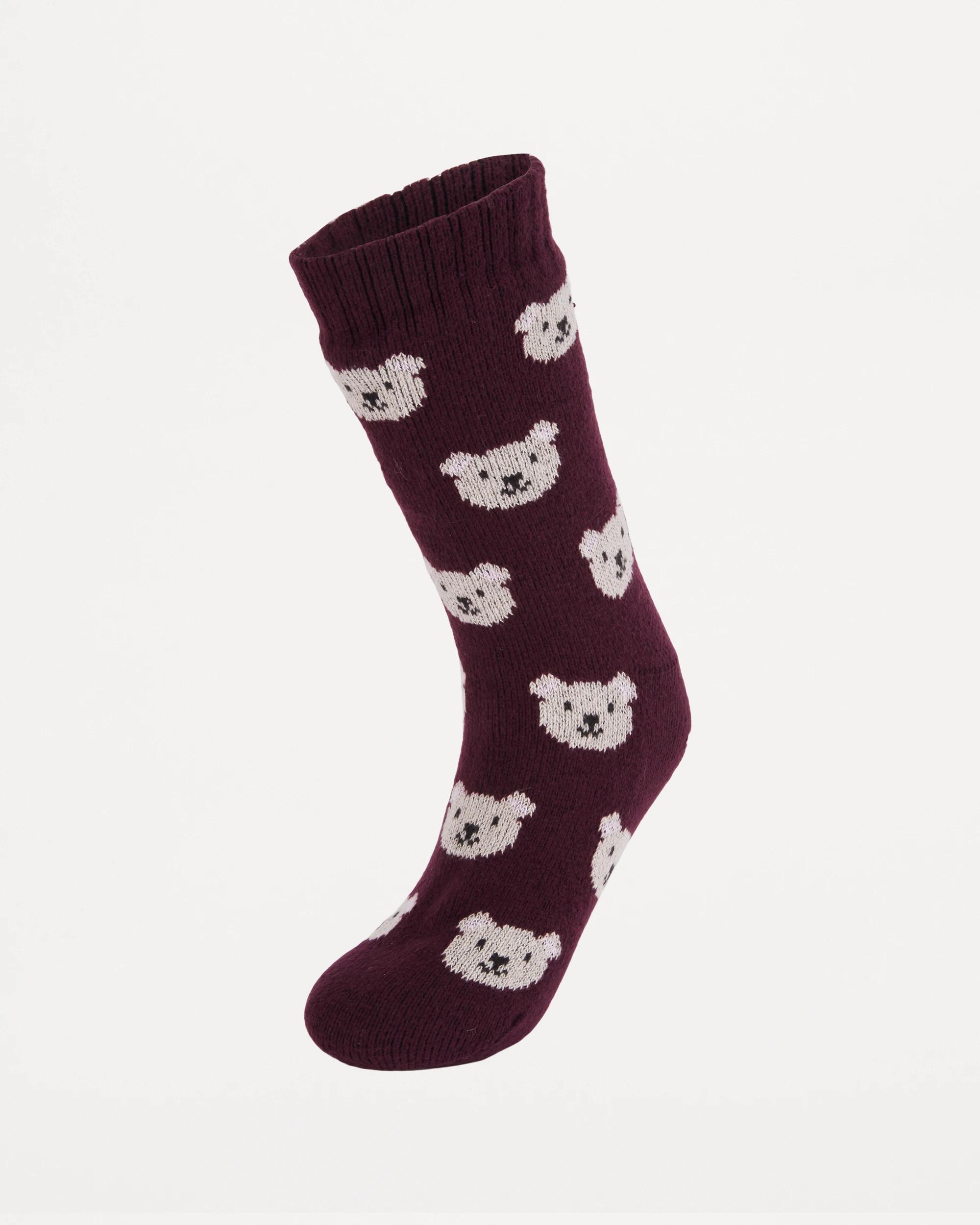 1 Sherpa Lounge Socks Teddy, 1 of 3
