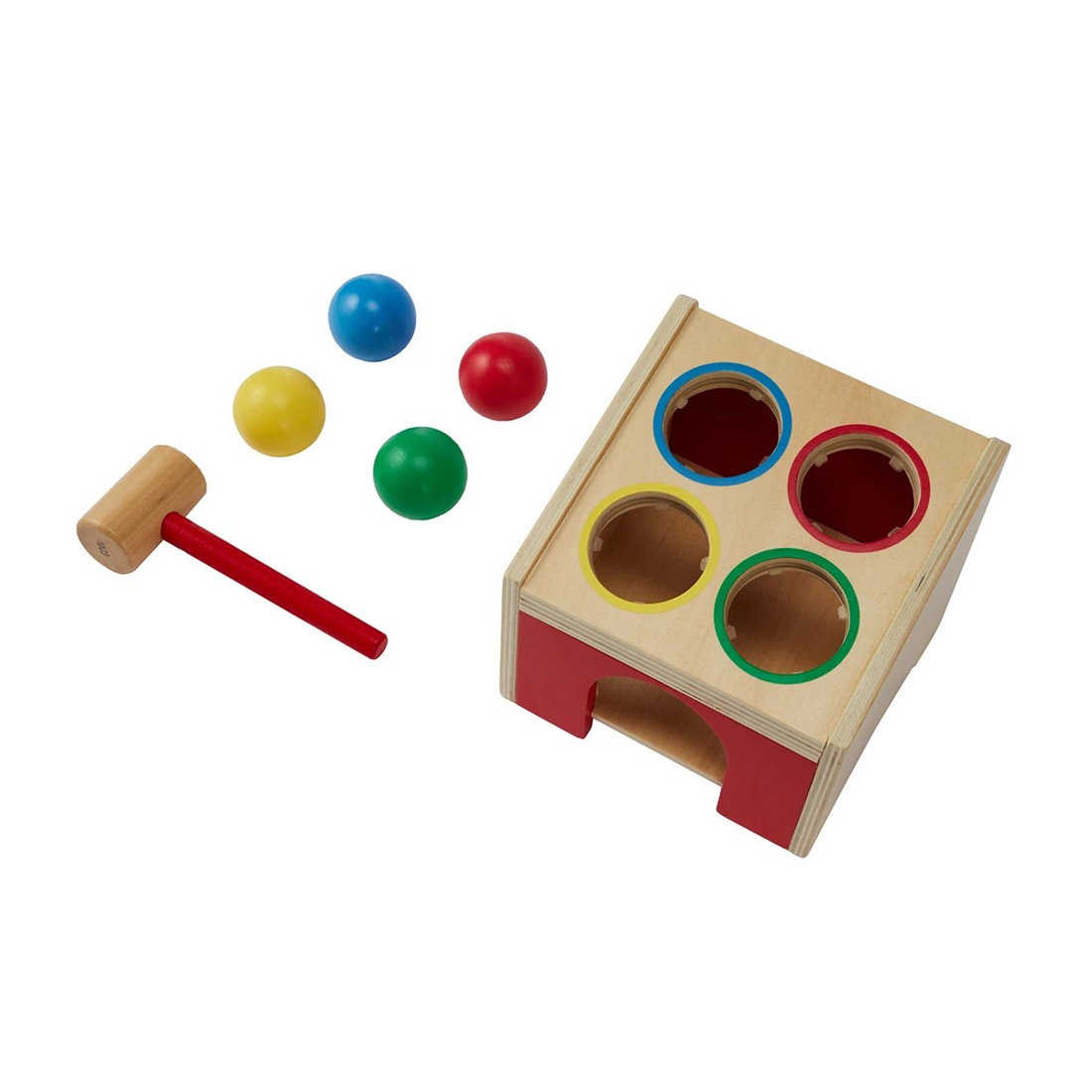 2 6 Piece Wooden Hammer Pound Cube, 2 of 9