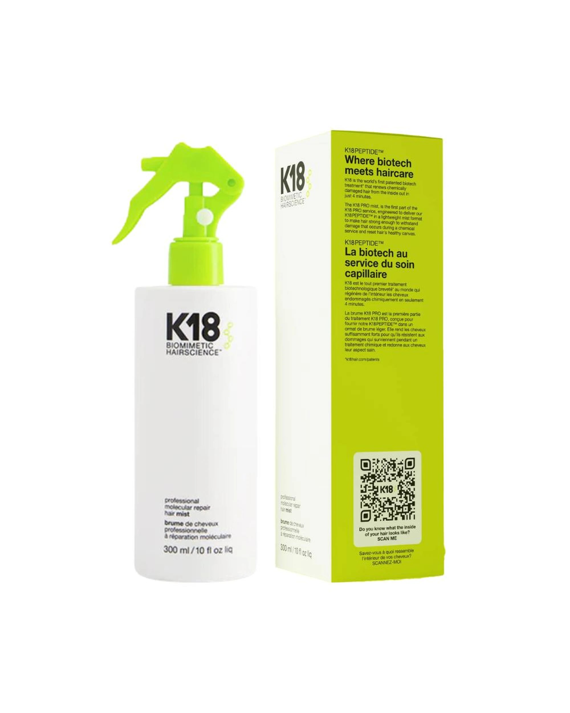 1 K18 Professional Molecular Repair Hair Mist 300mL, 1 of 2