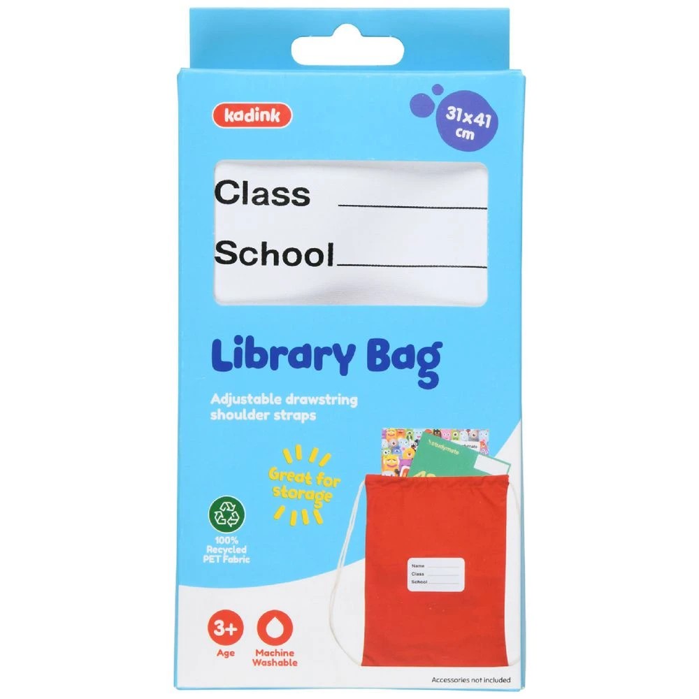 1 Kadink Library Bag Red, 1 of 3
