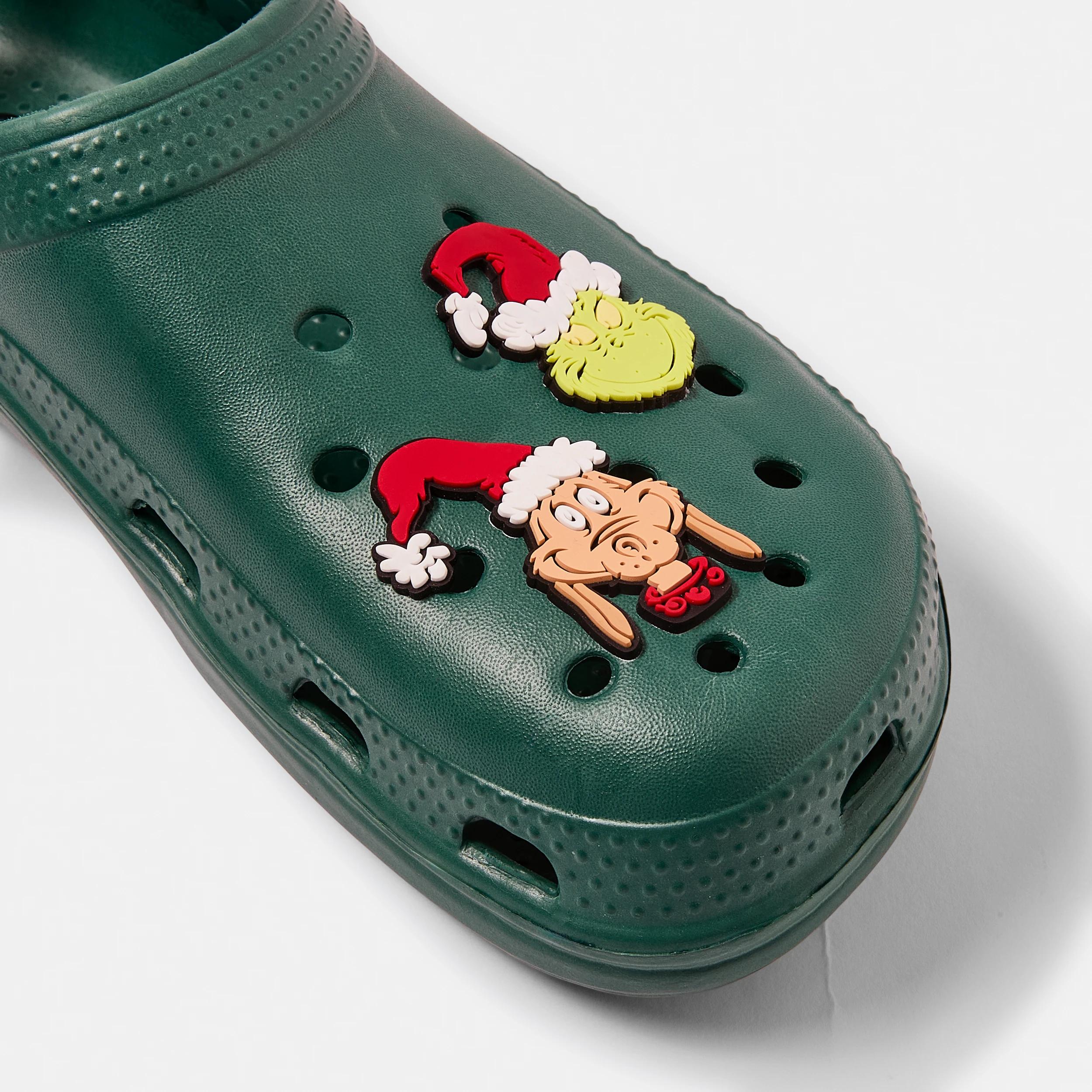 5 Christmas The Grinch Clogs Drk Green, 5 of 5