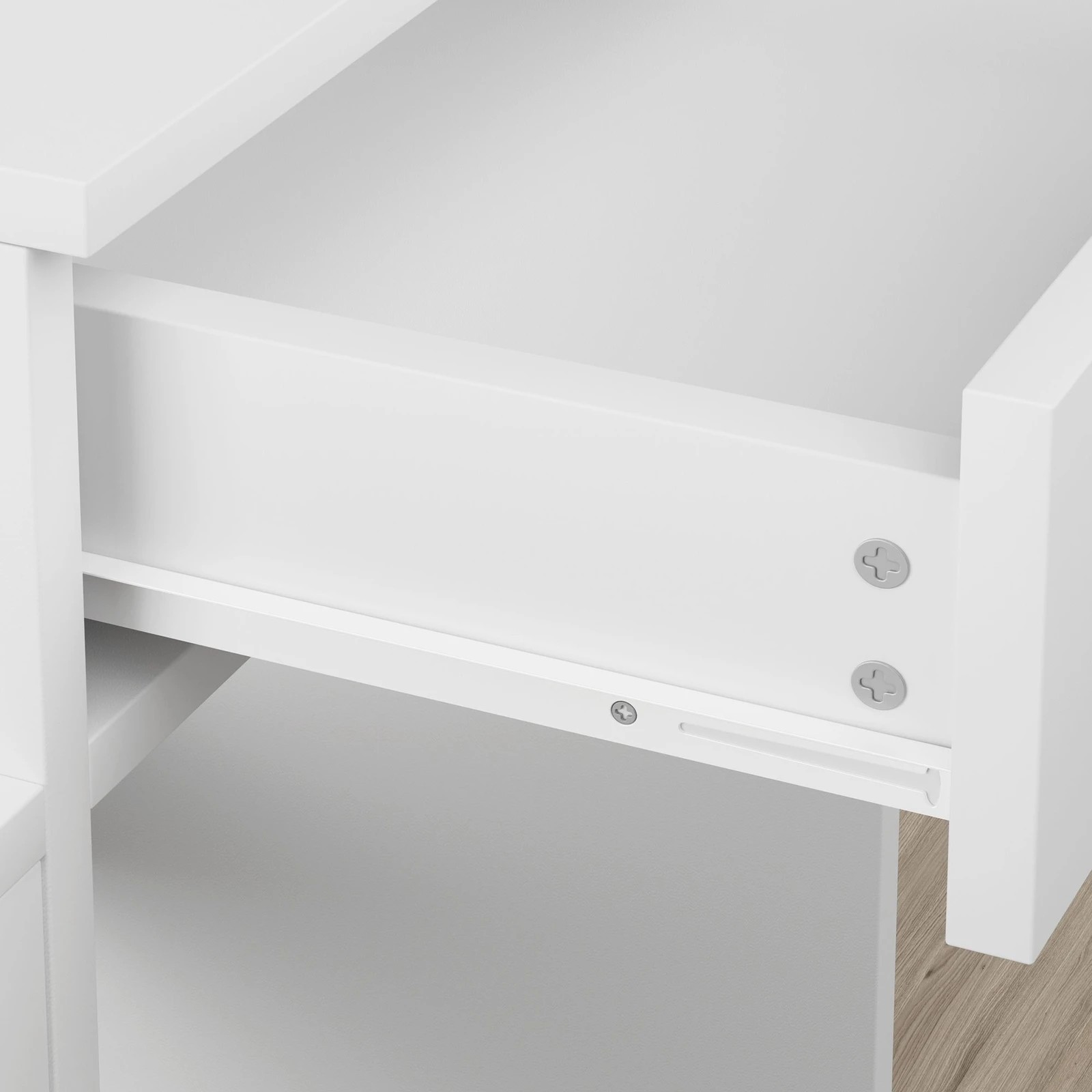 7 Alfordson Dressing Table Stool Set Makeup Mirror Vanity Desk Drawers - White, 7 of 10