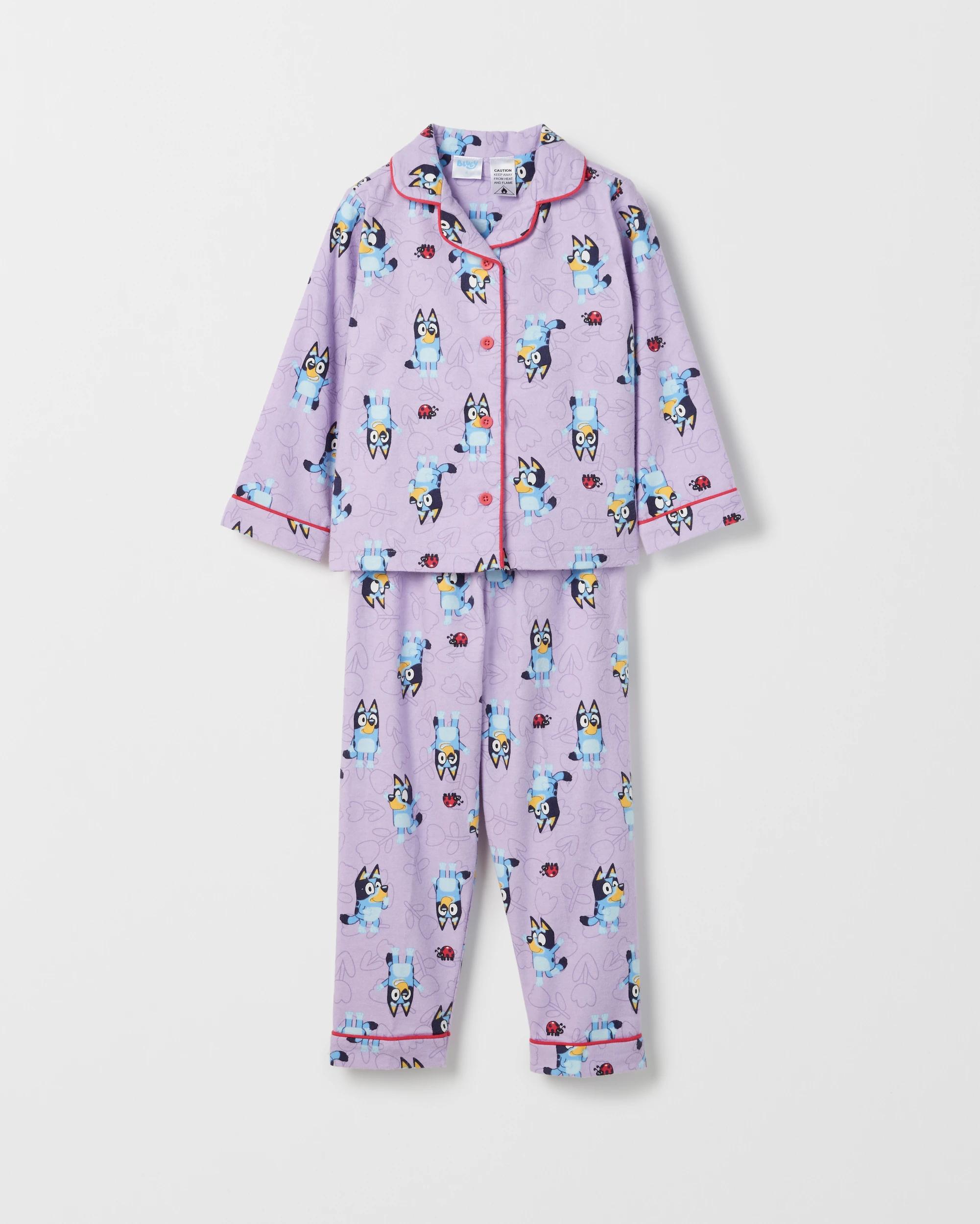 1 Bluey Organic Cotton Younger Girls Pyjama Set BLUEY, 1 of 3