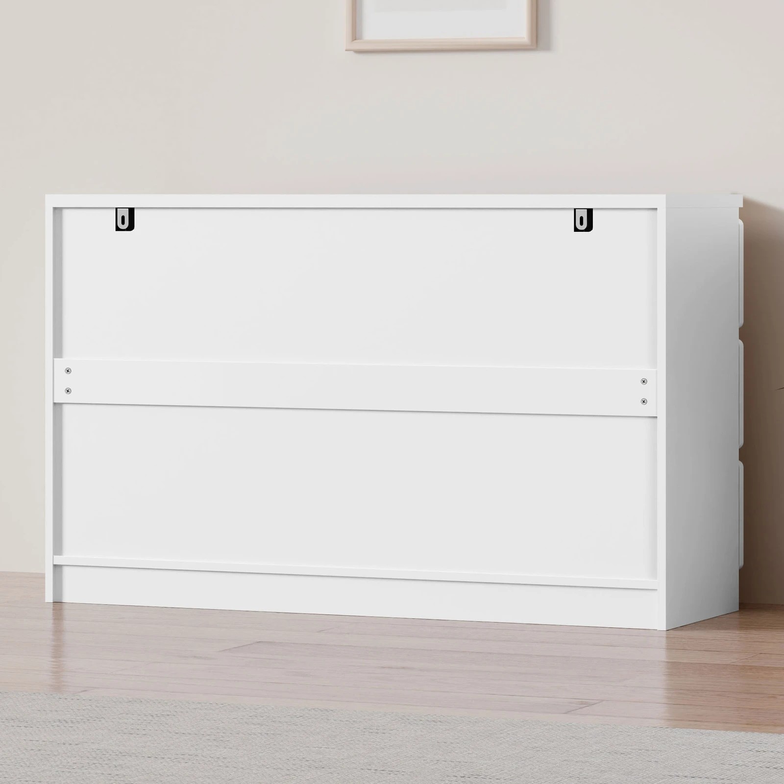 7 Alfordson 6 Chest of Drawers Minimalist Storage Cabinet Dresser - White, 7 of 10