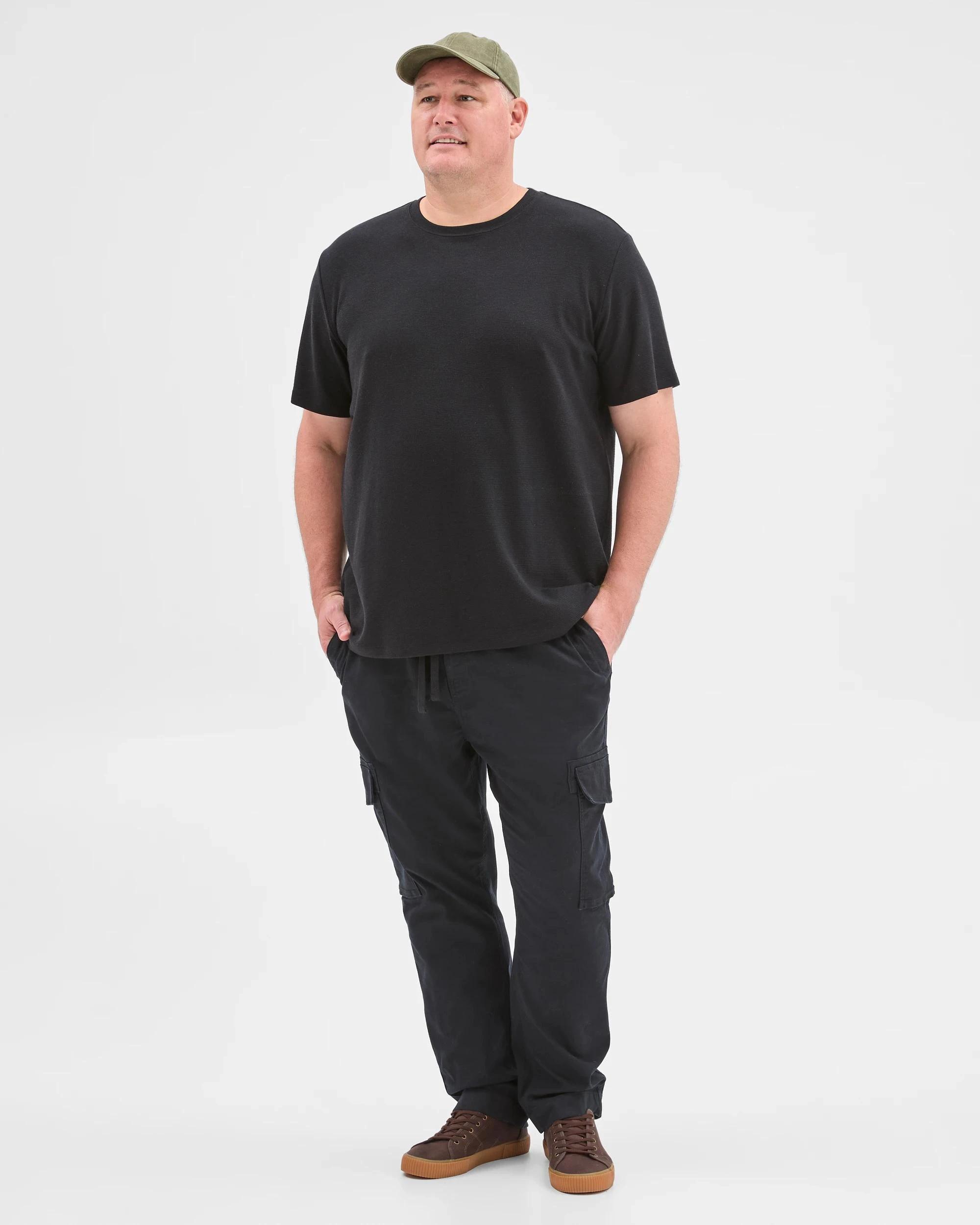 1 Target Man Plus Plus Size Australian Cotton Cargo Pants BLACK, 1 of 5
