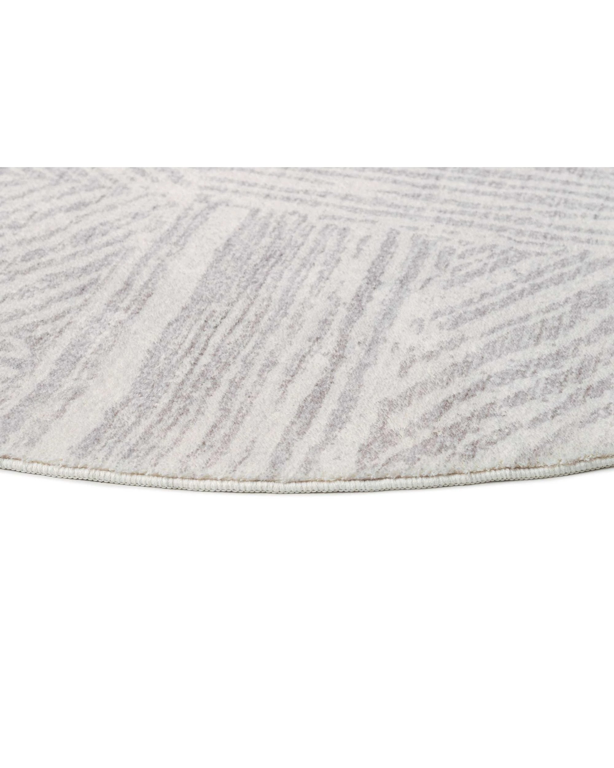 5 Loopsie Obu Geometric Washable Round Rug-200cm x 200cm - Grey, 5 of 8