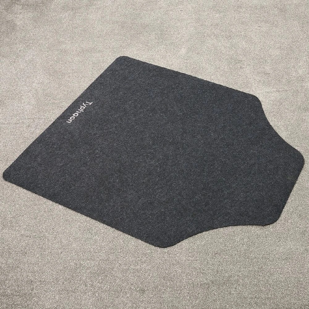 4 Typhoon Gaming Carpet Chair Mat 1100x1300 Suits 6mm Carpet, 4 of 9