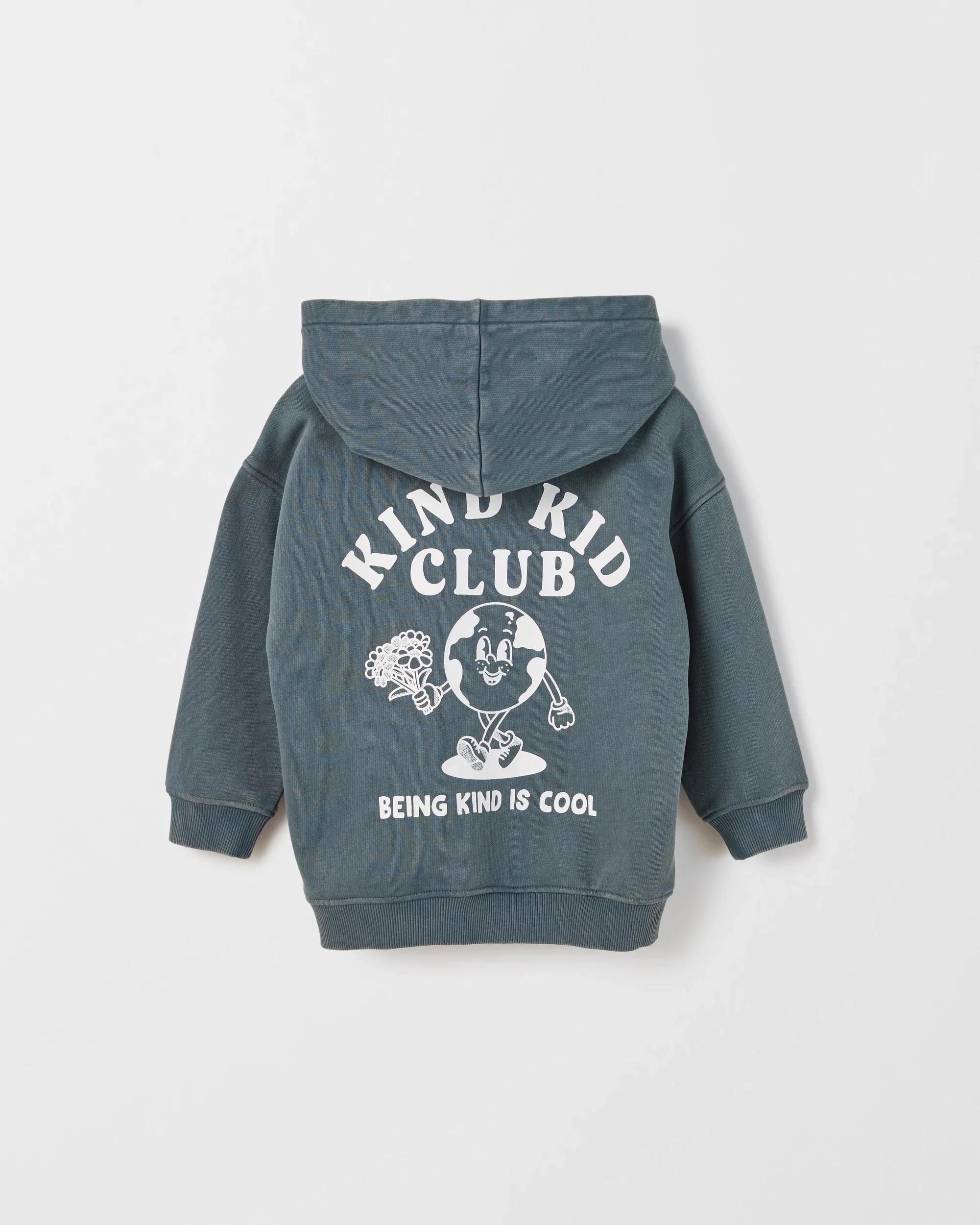 3 Target Kids Australian Cotton Print Hoodie PETROL, 3 of 3